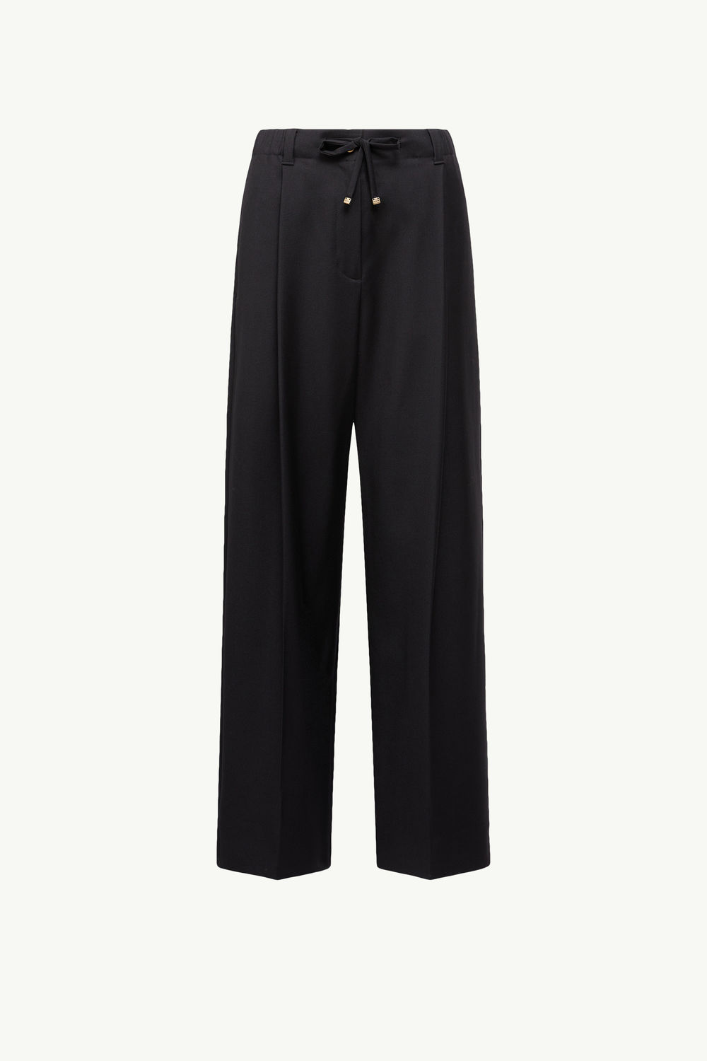 Wool Gabardine Tailored Trousers Women Black Moncler 2
