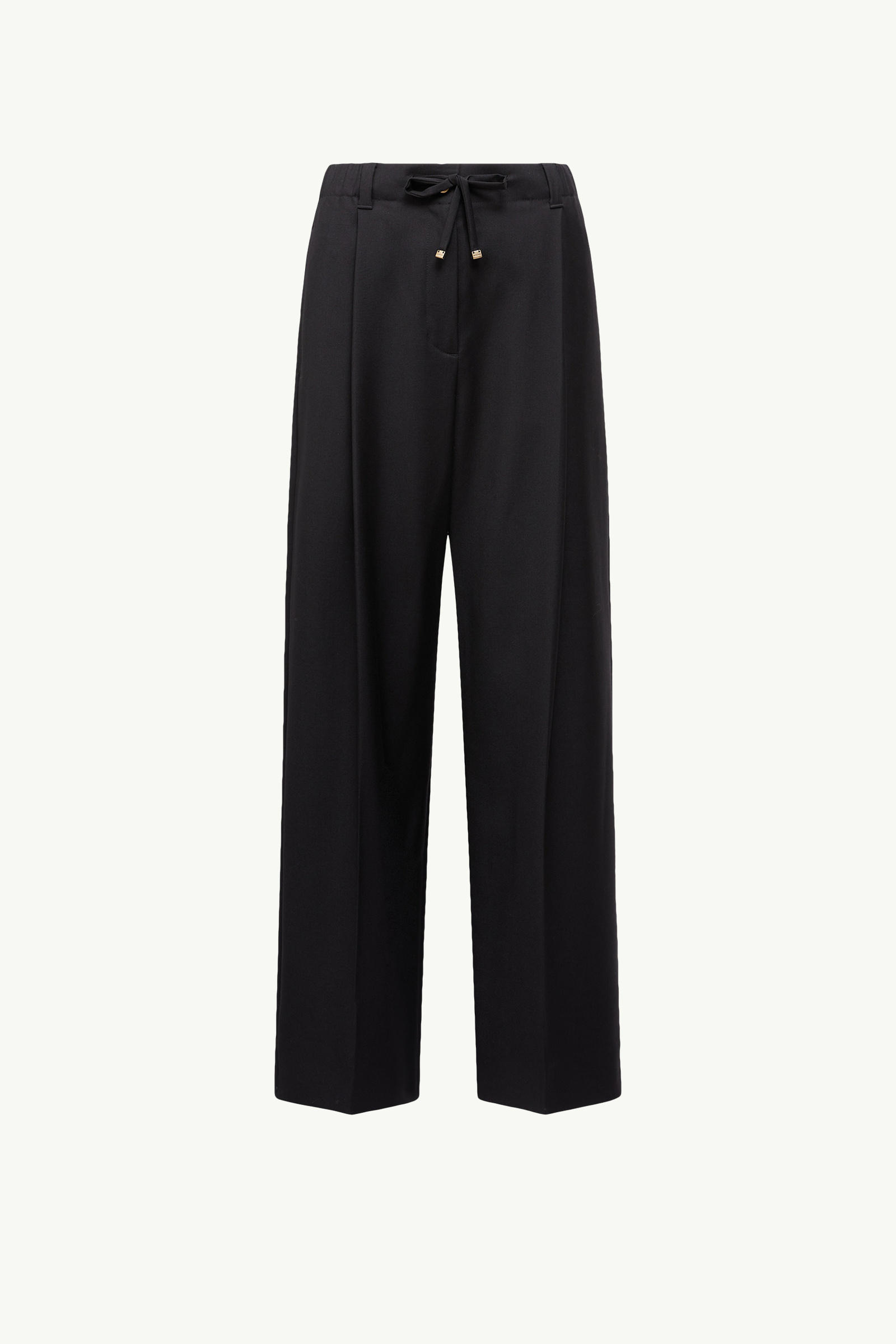 Wool Gabardine Tailored Trousers Women Black Moncler 2
