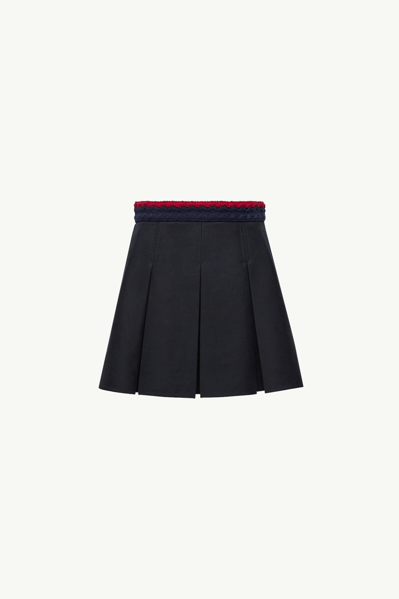 Cotton Gabardine Pleated Mini Skirt_findInBoutique_image