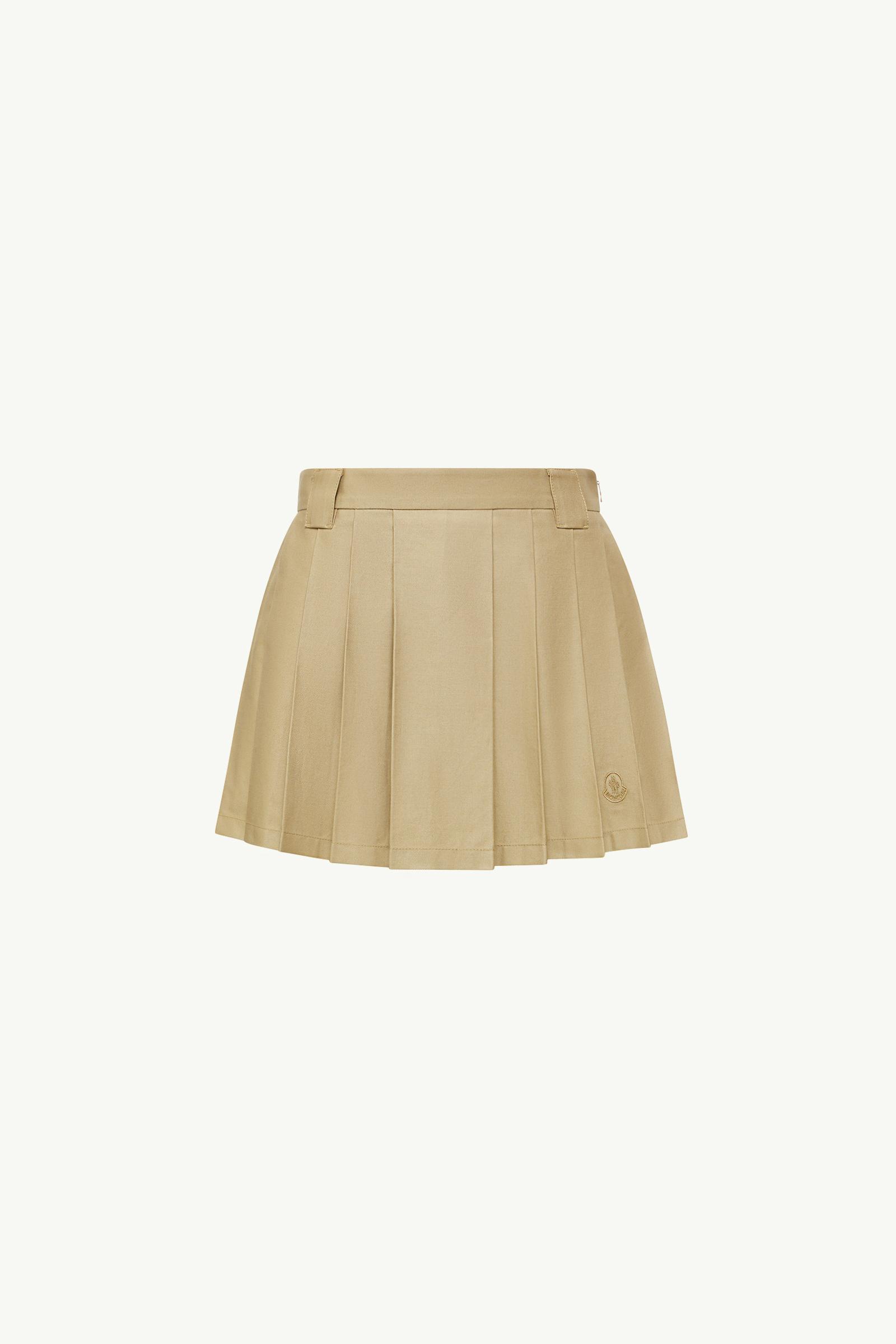 Pleated Cotton Blend Mini Skirt_findInBoutique_image