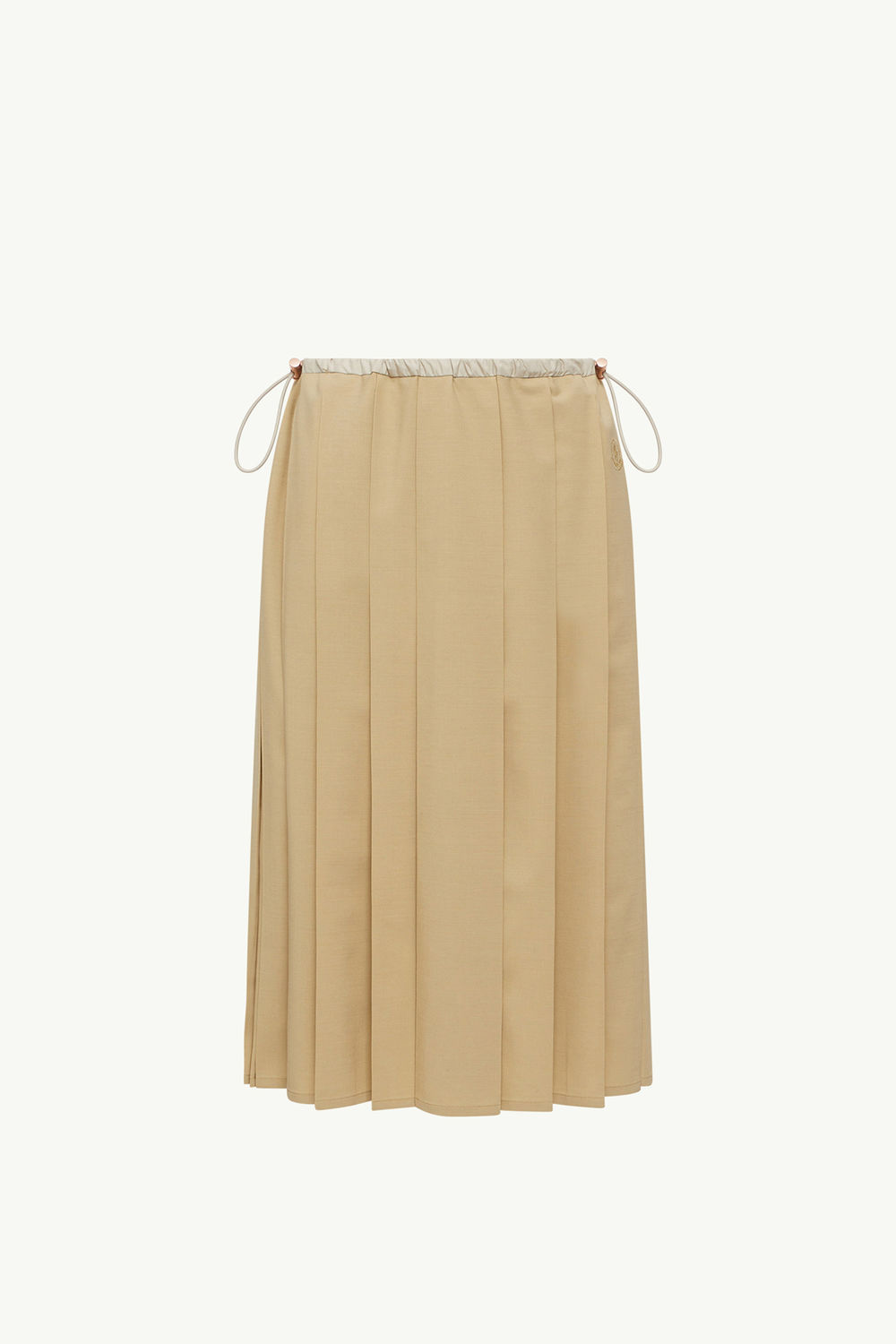 Midi-Faltenrock Damen Beige Moncler 2