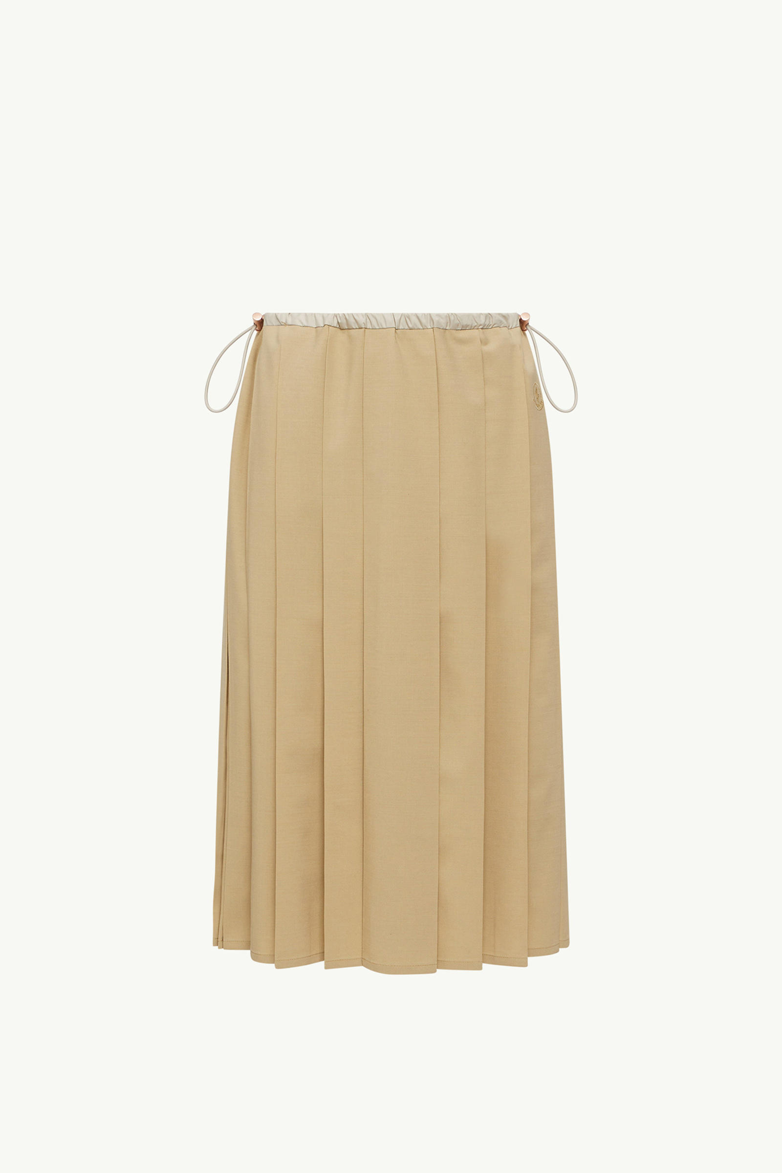 Pleated Midi Skirt Women Beige Moncler 2