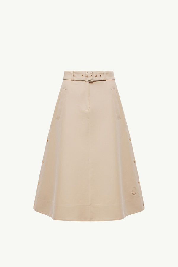 Midirock aus Baumwolle Damen Beige Moncler 2