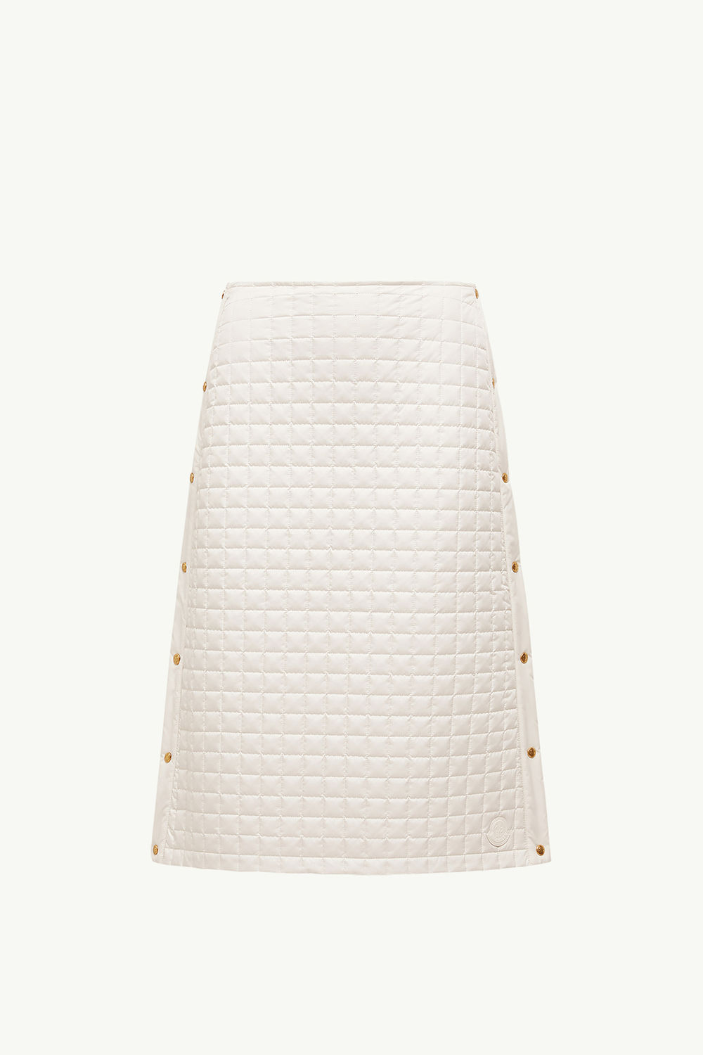 Square-Quilted Padded Midi Skirt Women Light Beige Moncler 2