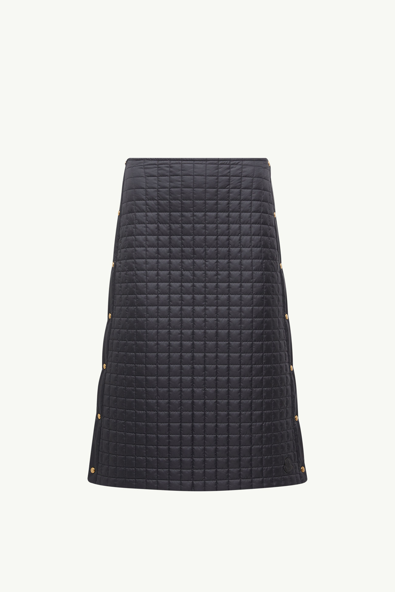 Gonna Midi Imbottita con Trapuntatura Quadrata Donna Nero Moncler 2
