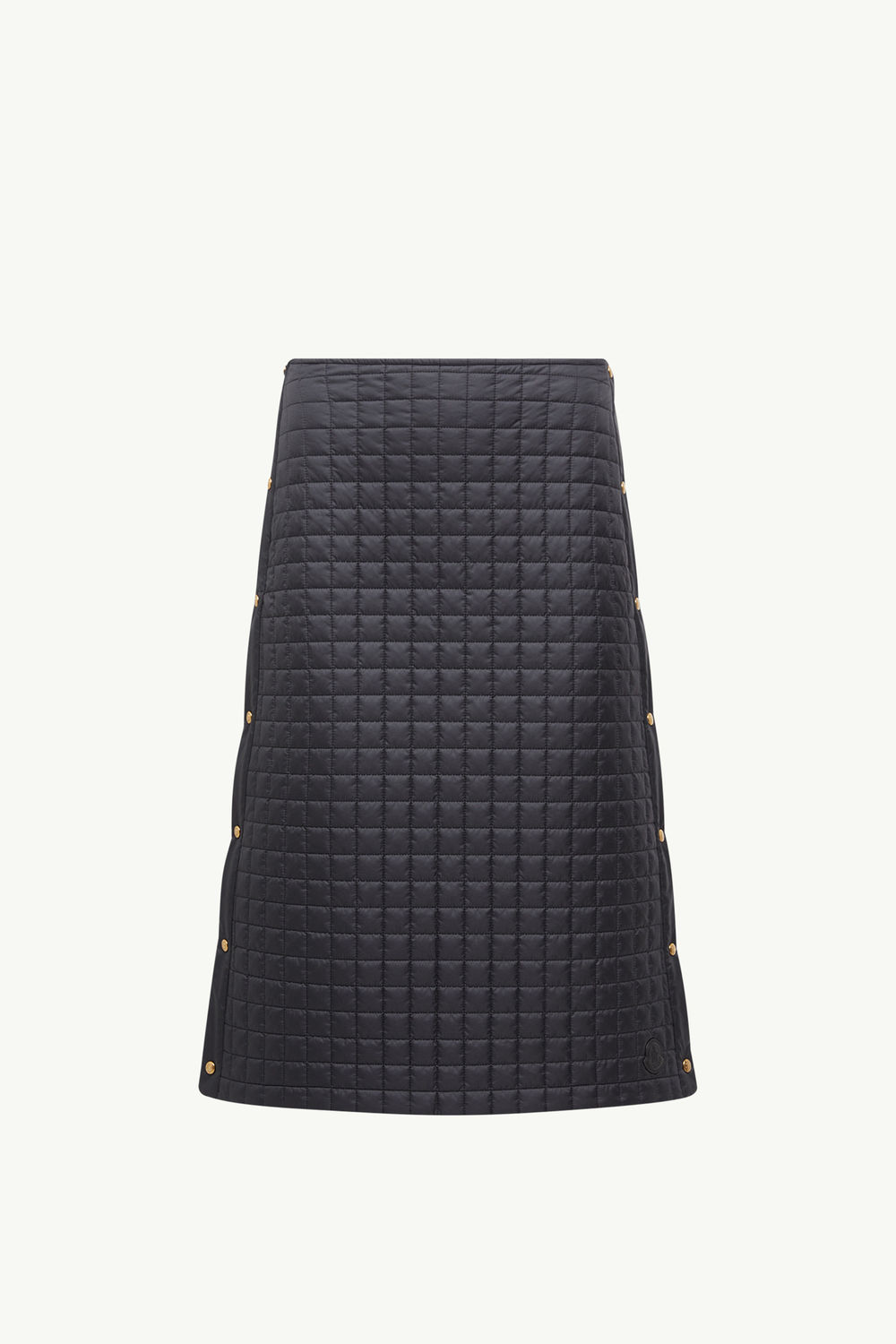 Square-Quilted Padded Midi Skirt Women Black Moncler 2