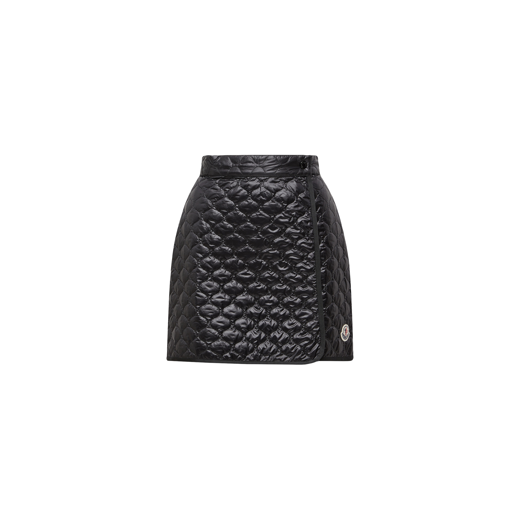 MONCLER COLLECTION Square-Quilted Padded Mini Skirt, Women, Black, Size: 42
