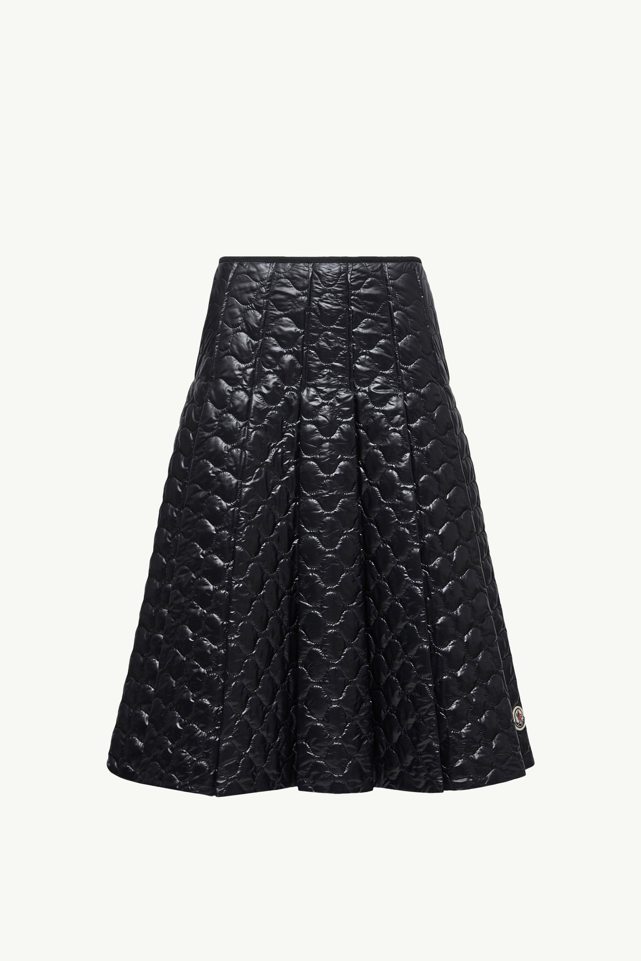Gonna Midi Imbottita con Trapuntatura a Quadri Donna Nero Moncler 2