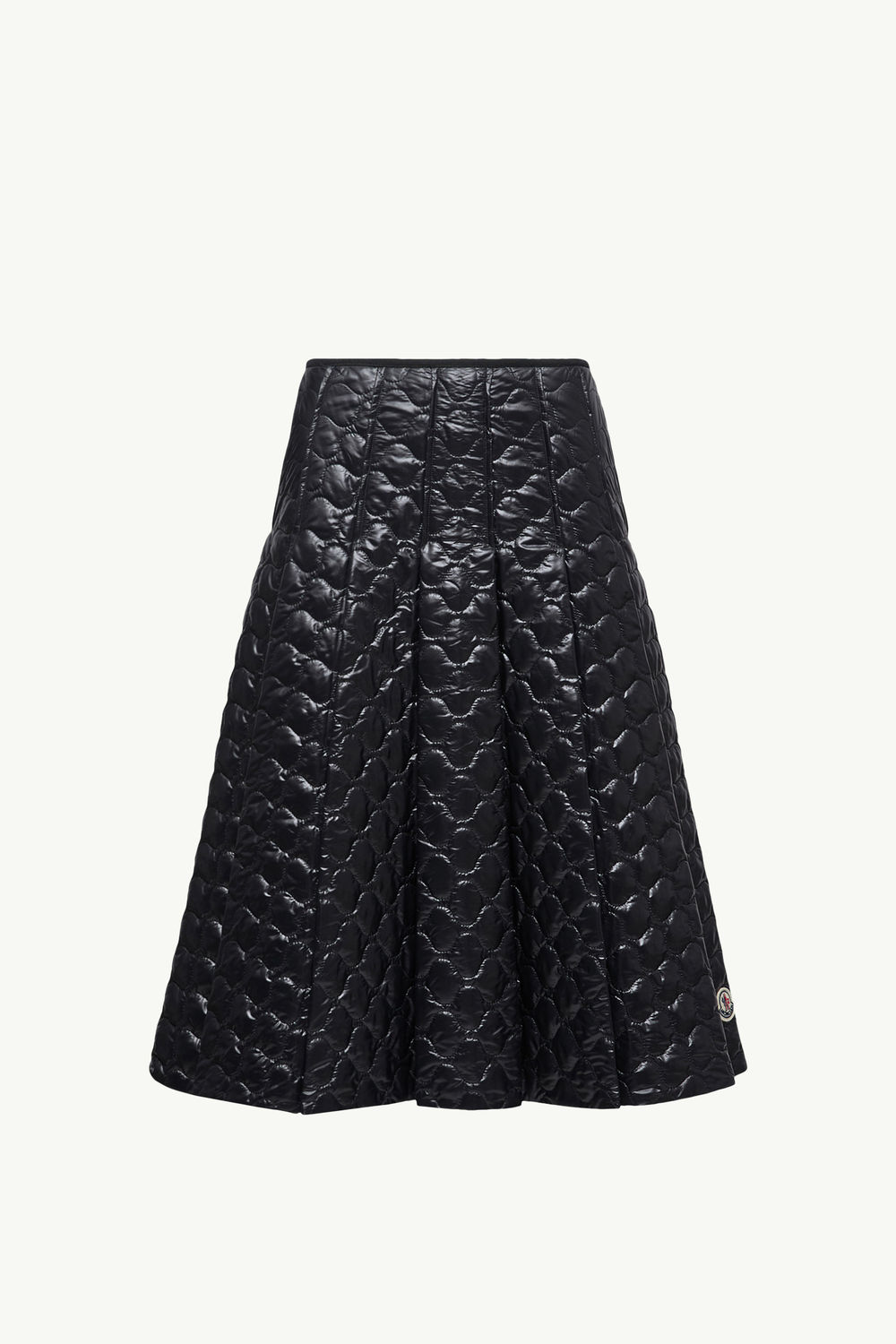 Square-Quilted Padded Midi Skirt Women Black Moncler 2