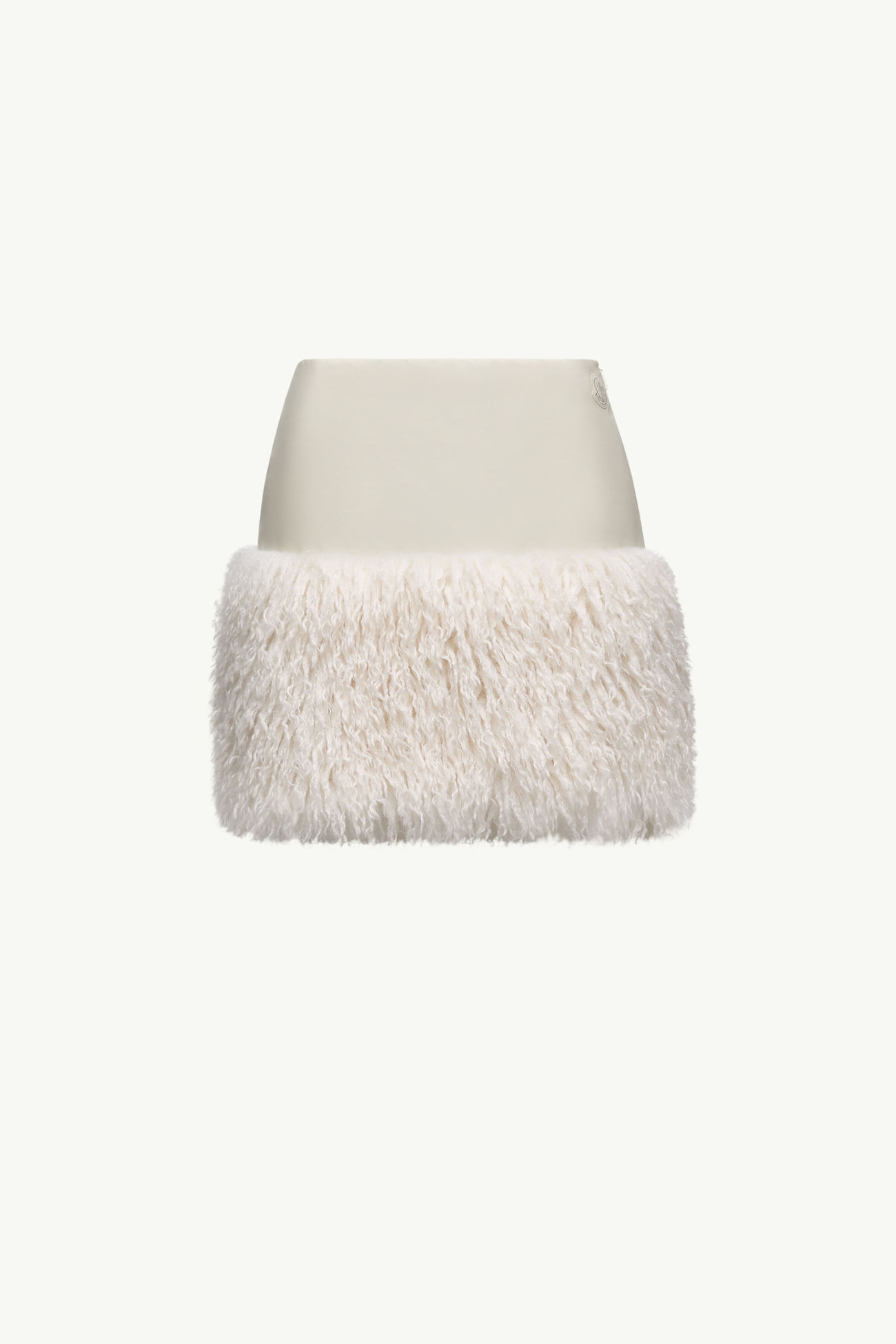 Mini-jupe à finitions teddy Femmes Blanc Ivoire Moncler 2