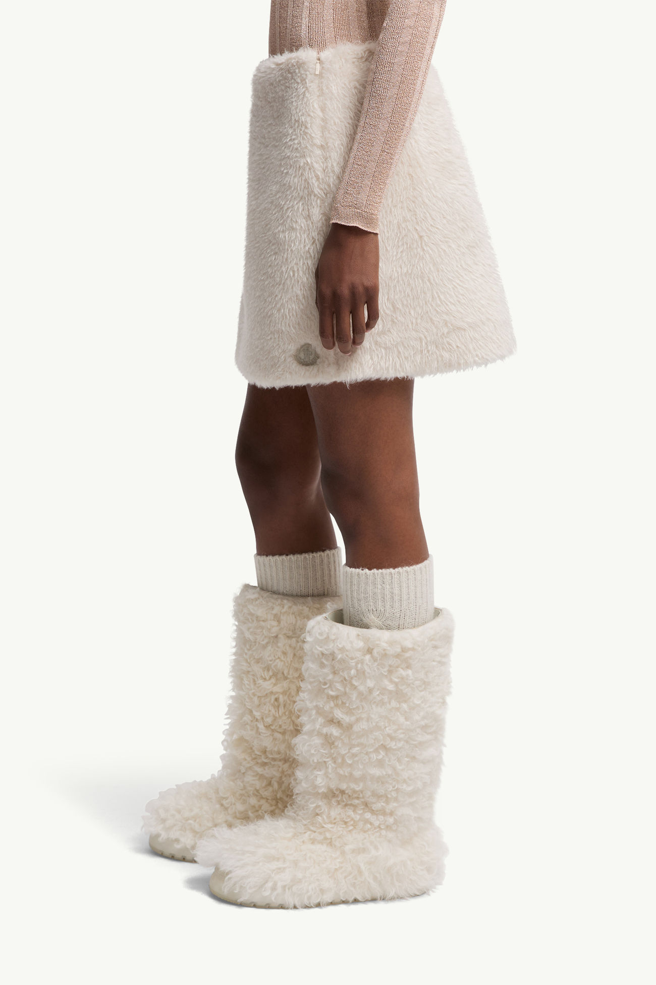 Teddy Minirock Damen Weiß Moncler 1