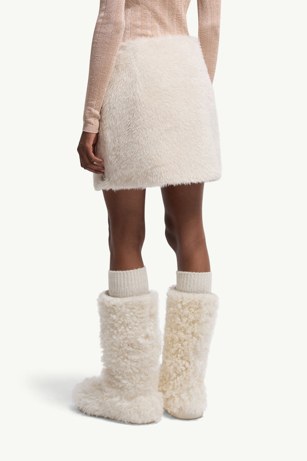 Teddy Mini Skirt Women White Moncler 4