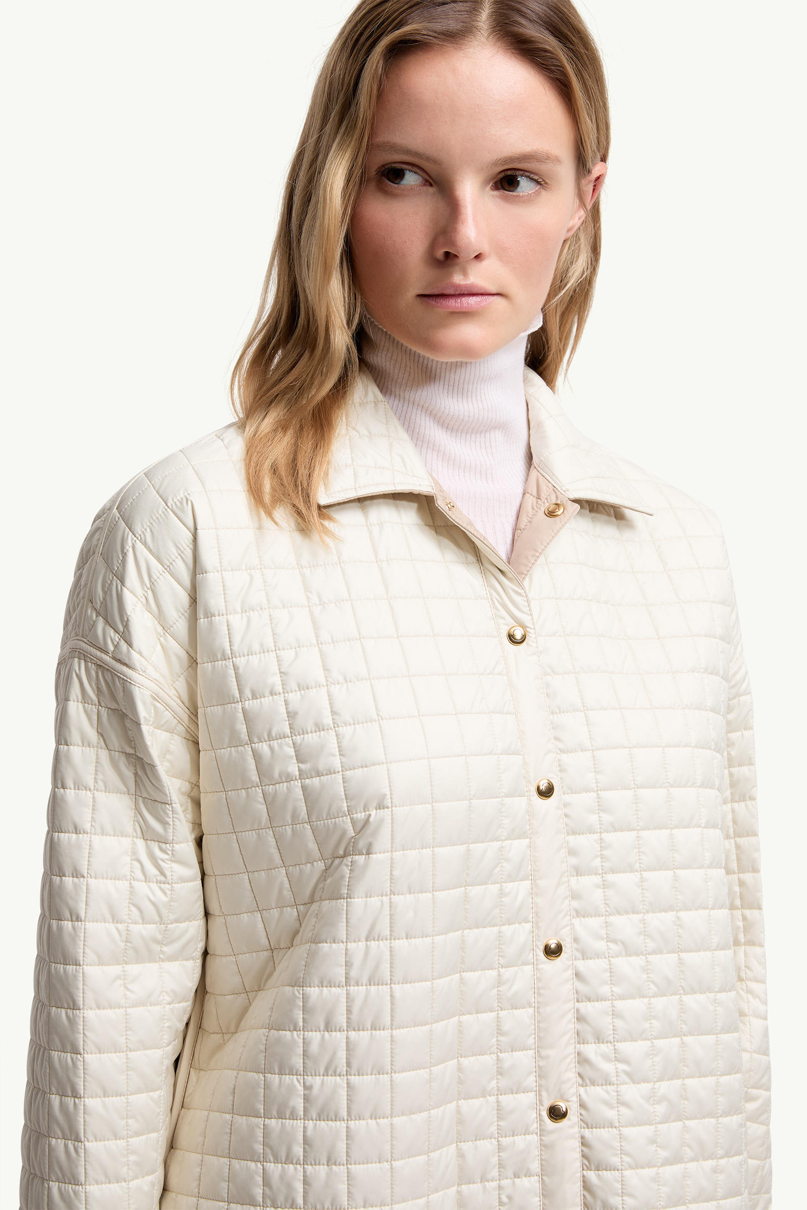 Chemise réversible à matelassage carré Femmes Beige Moncler 6