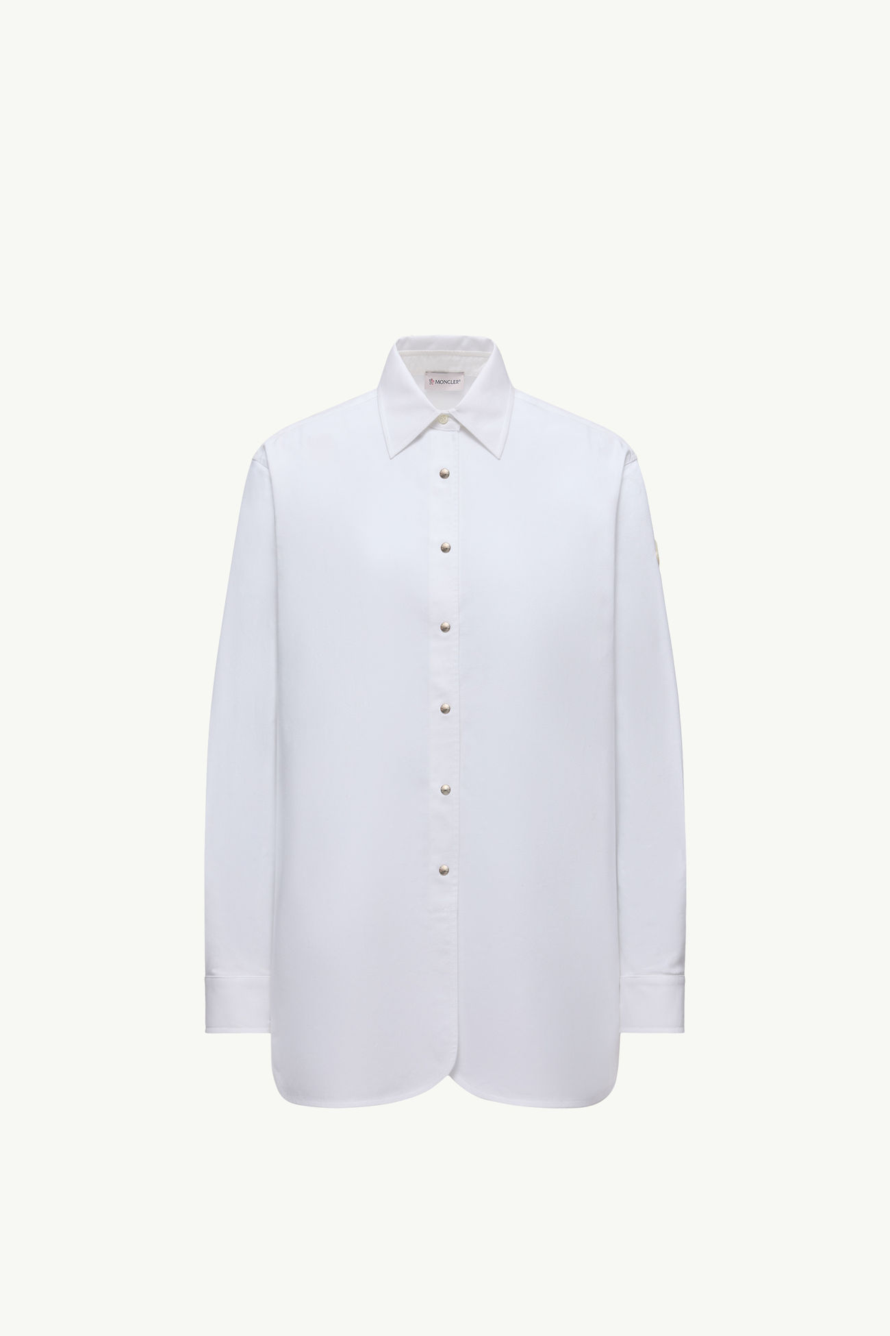 Oxford Cotton Long Sleeve Shirt Women White Moncler 2