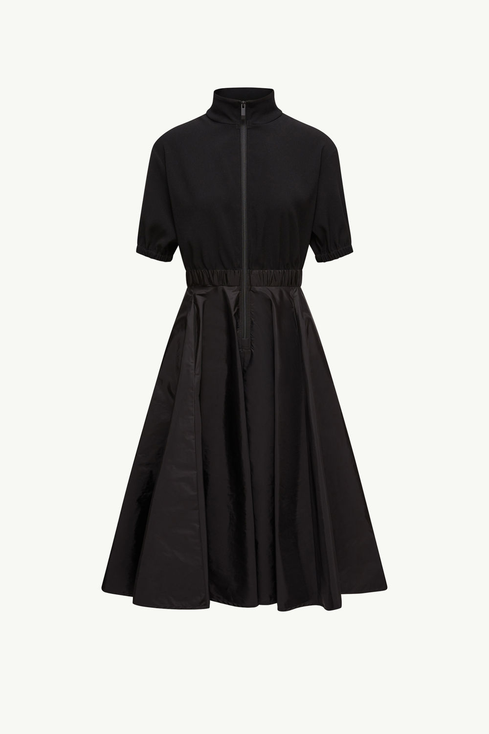Satin Midi Dress Women Black Moncler 2