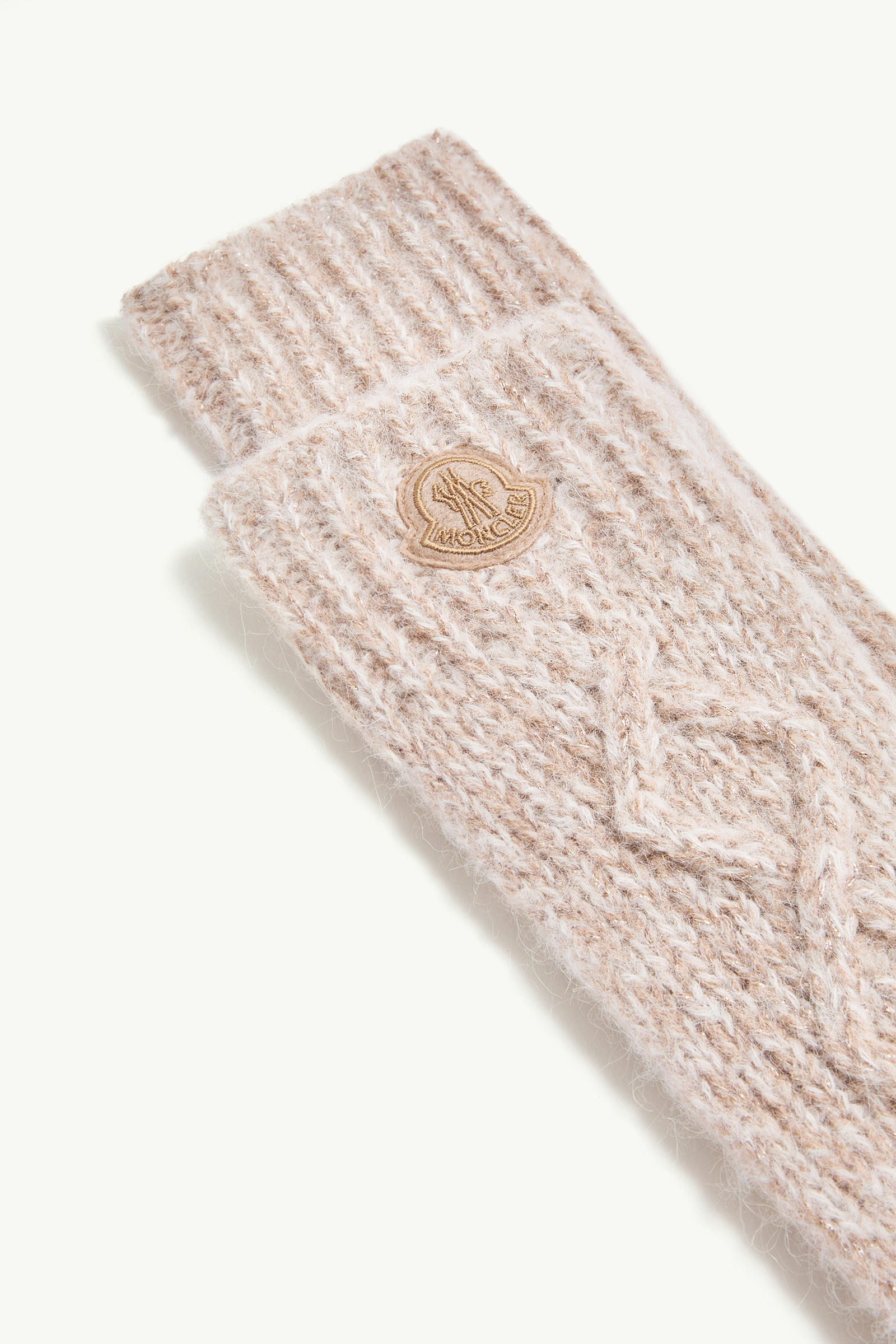 Alpaca Blend Gloves Women Beige Moncler 3