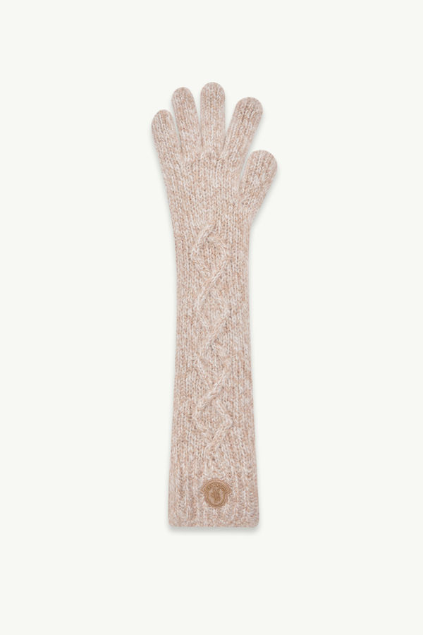 Alpaca Blend Gloves Women Beige Moncler 0