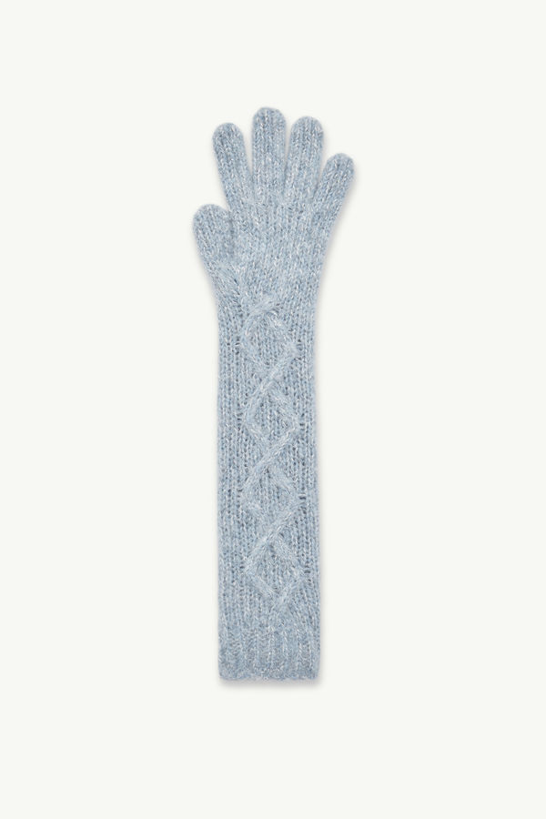 Alpaca Blend Gloves Women Light Blue Moncler 2