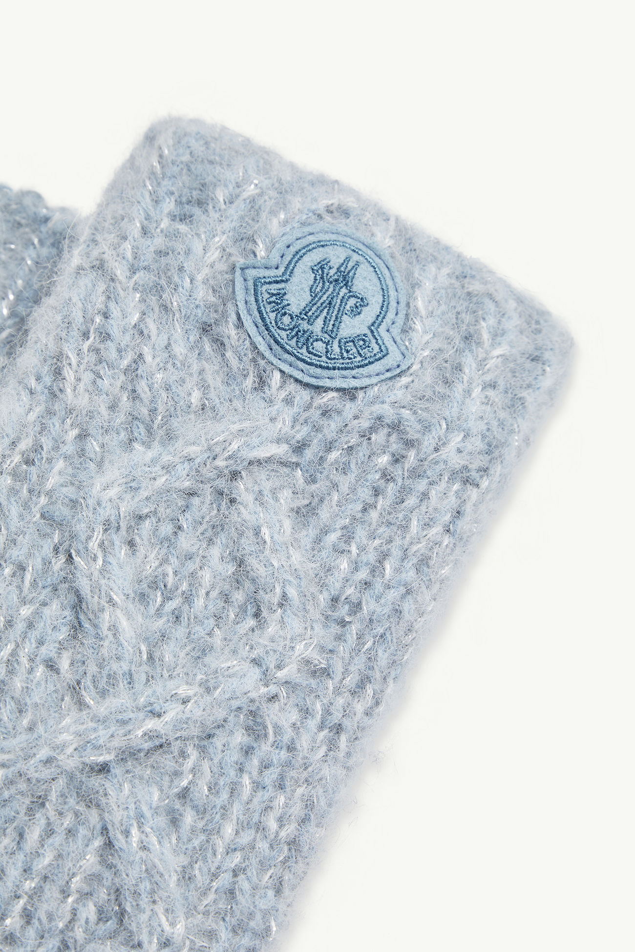 羊駝毛混紡手套 女士 淺藍色 Moncler 3