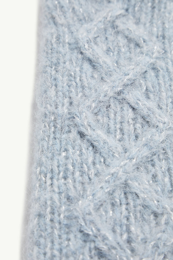 Alpaca Blend Gloves Women Light Blue Moncler 4