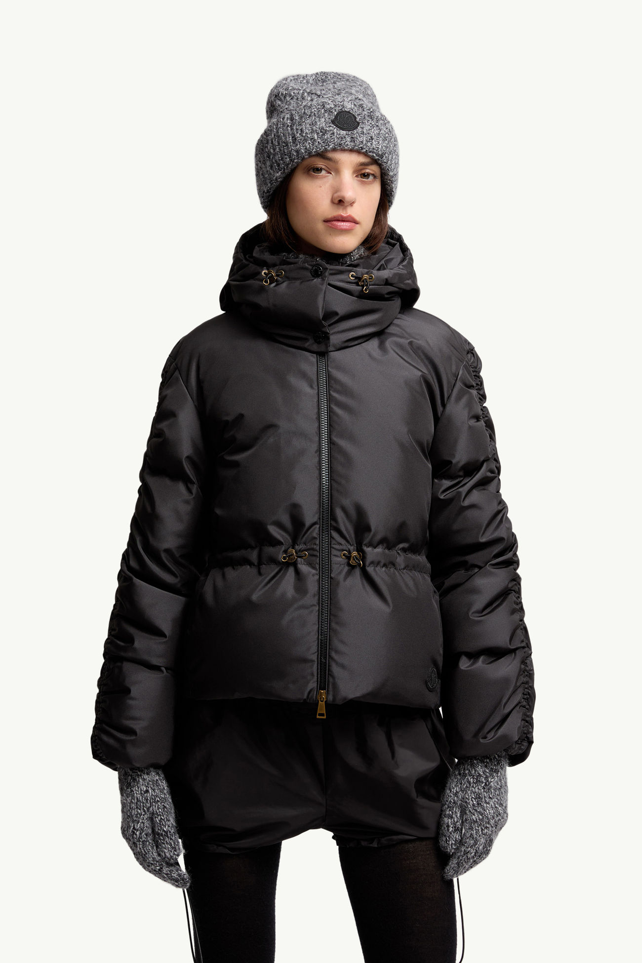 Handschuhe aus Alpakamischung Damen Schwarz Moncler 1