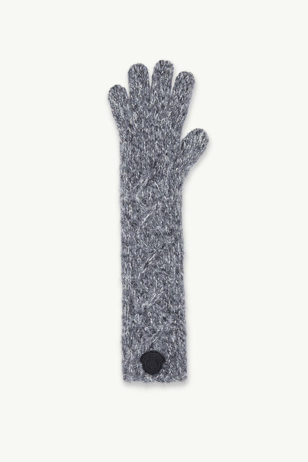 Gants en alpaga mélangé Femmes Noir Moncler 0