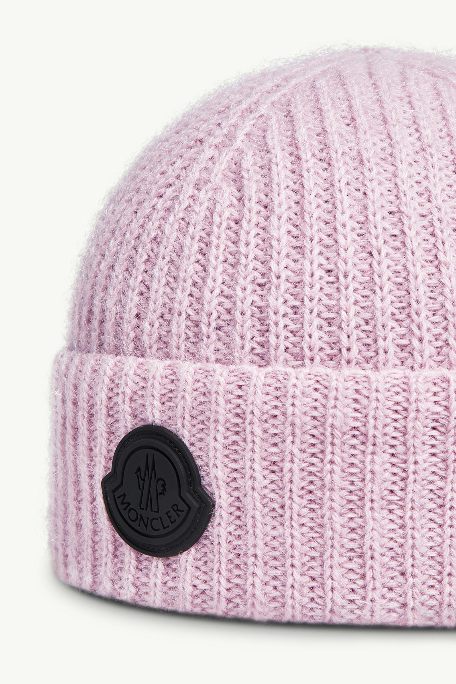 Pink Wool & Mohair Blend Beanie - Hats & Beanies for Women 