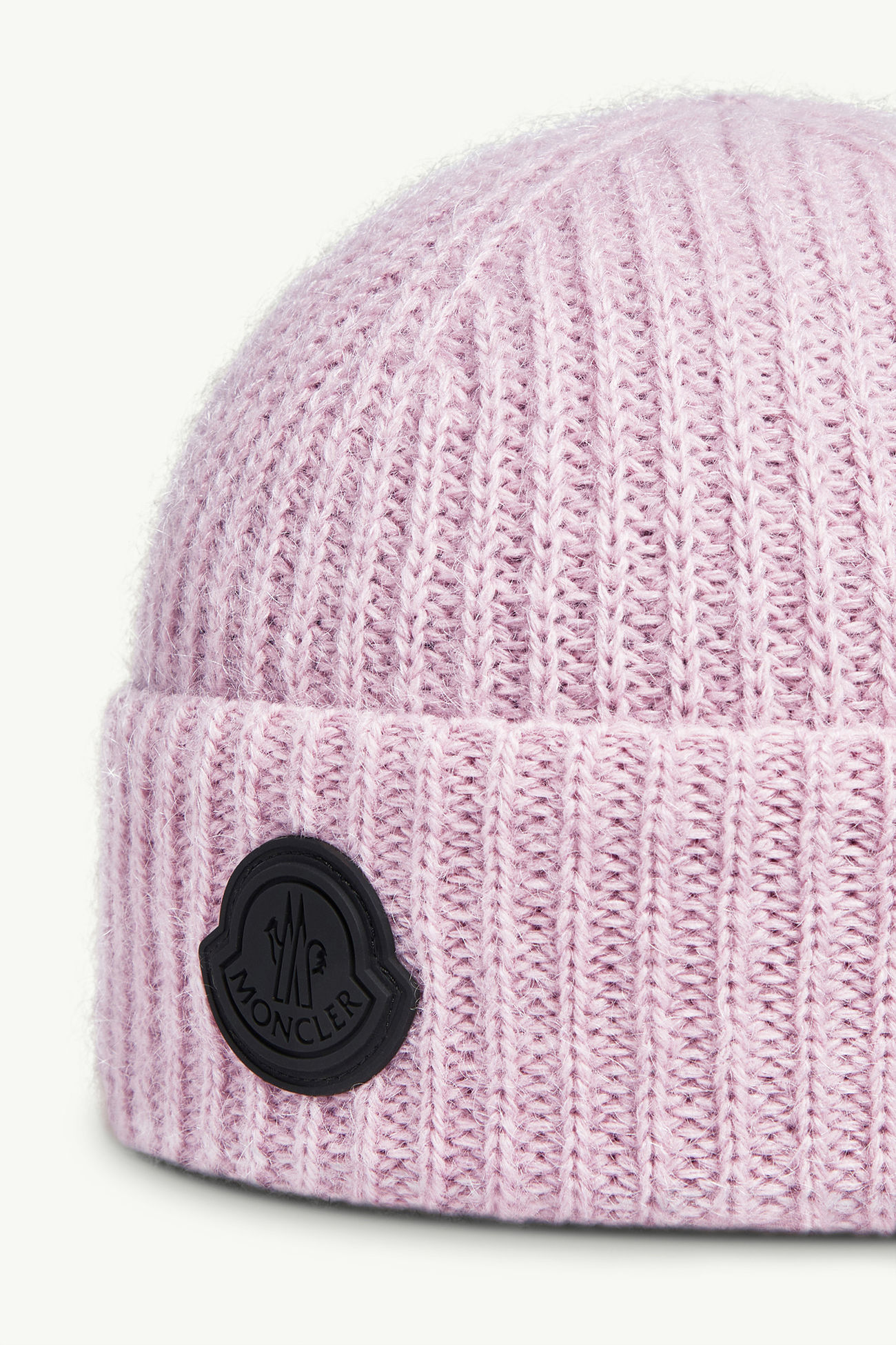 Bonnet en mélange de laine et mohair Femmes Rose Moncler 2