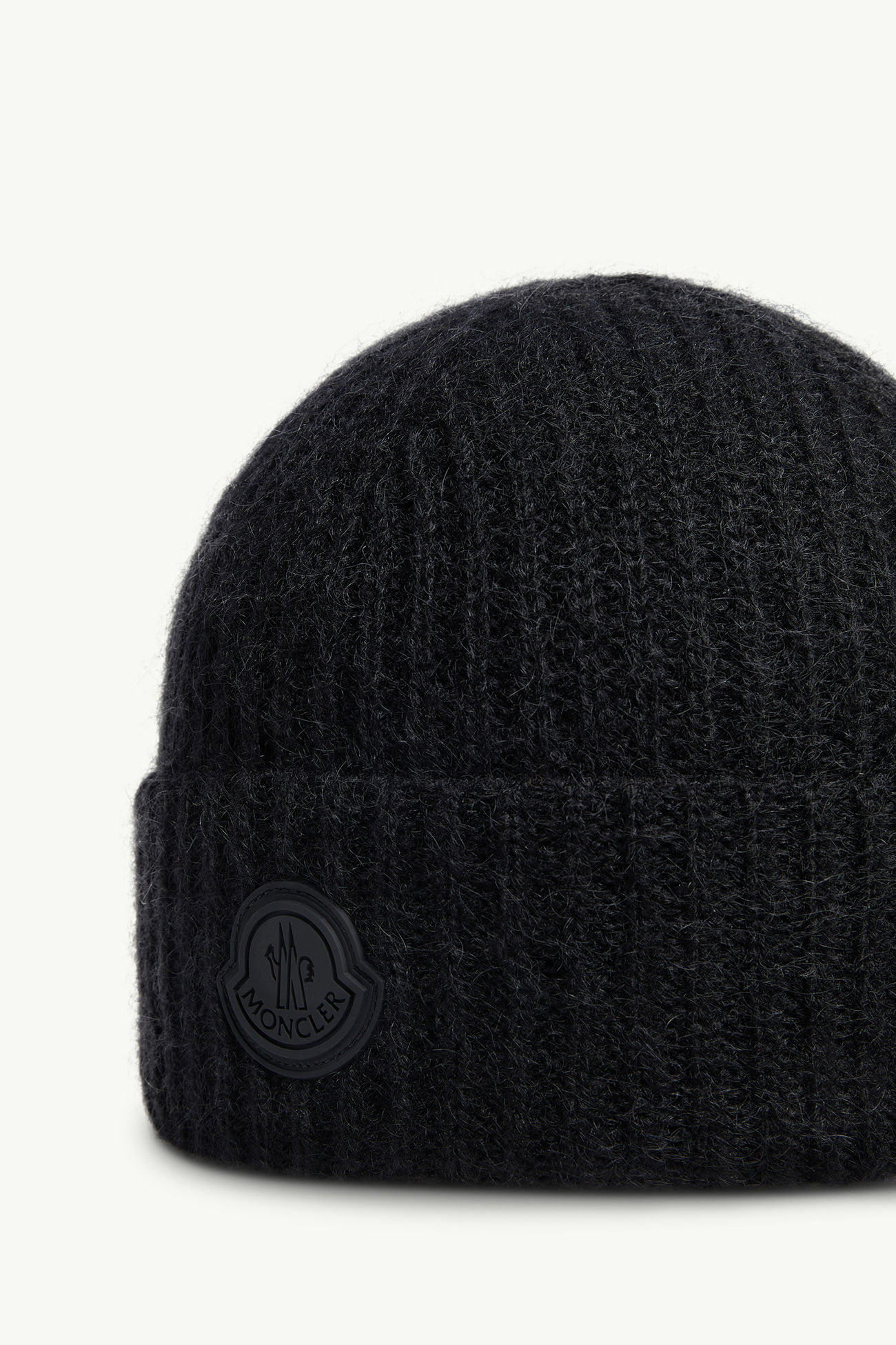 Gorro en mezcla de lana y mohair Mujer Negro Moncler 2