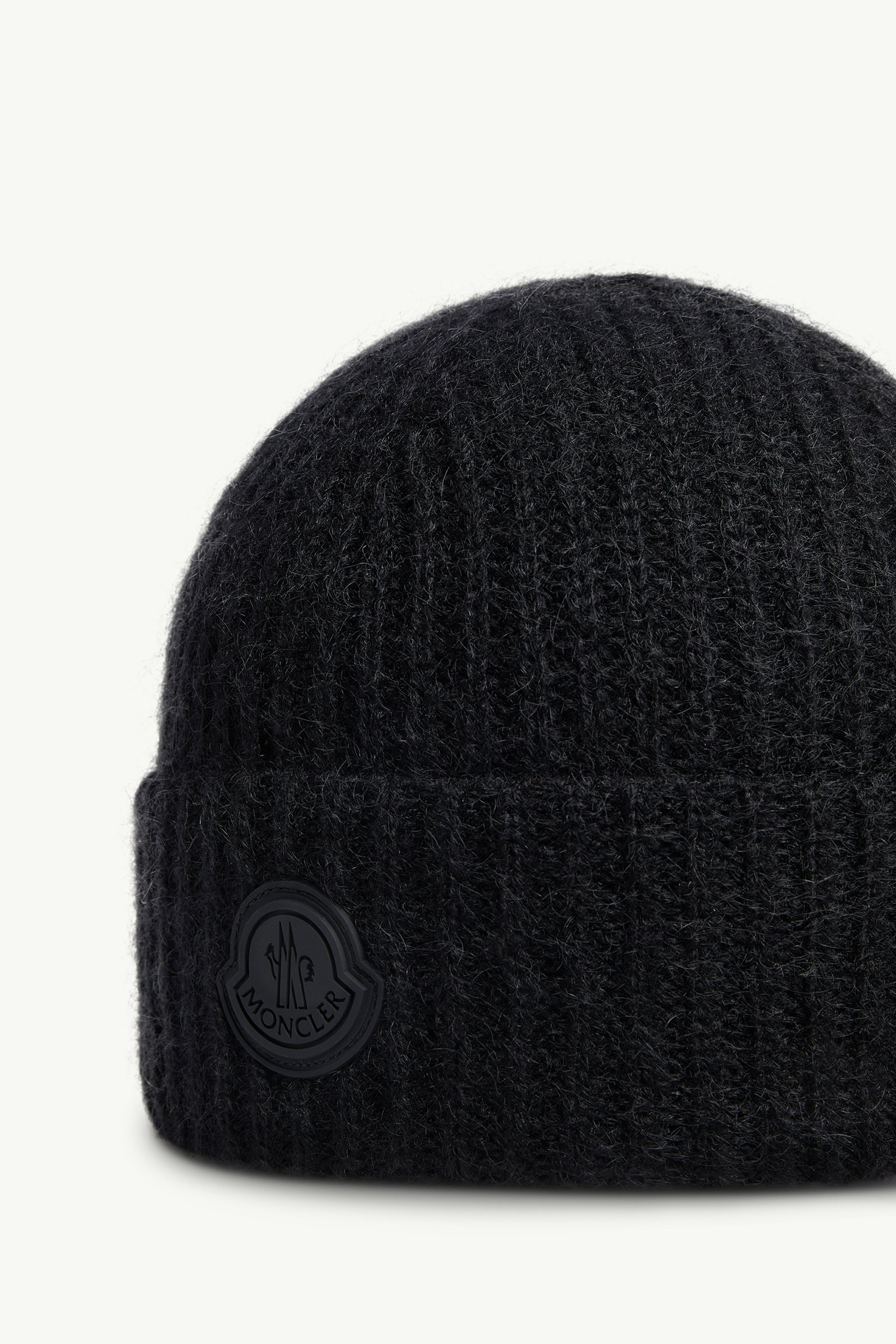 Black Wool & Mohair Blend Beanie - Hats & Beanies for Women