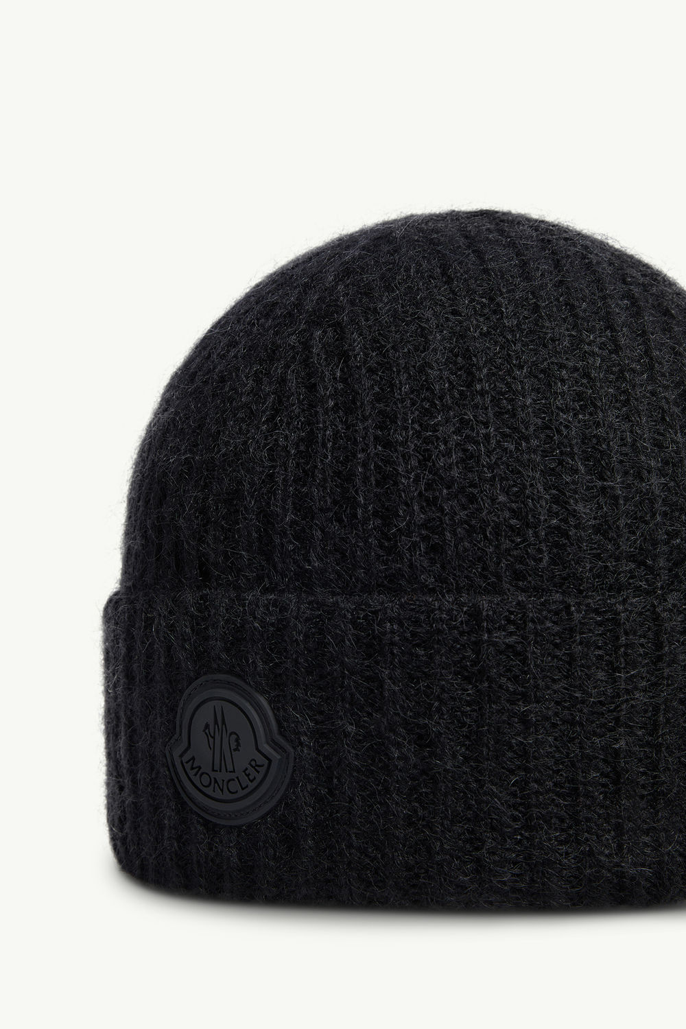 Wool & Mohair Blend Beanie Women Black Moncler 2