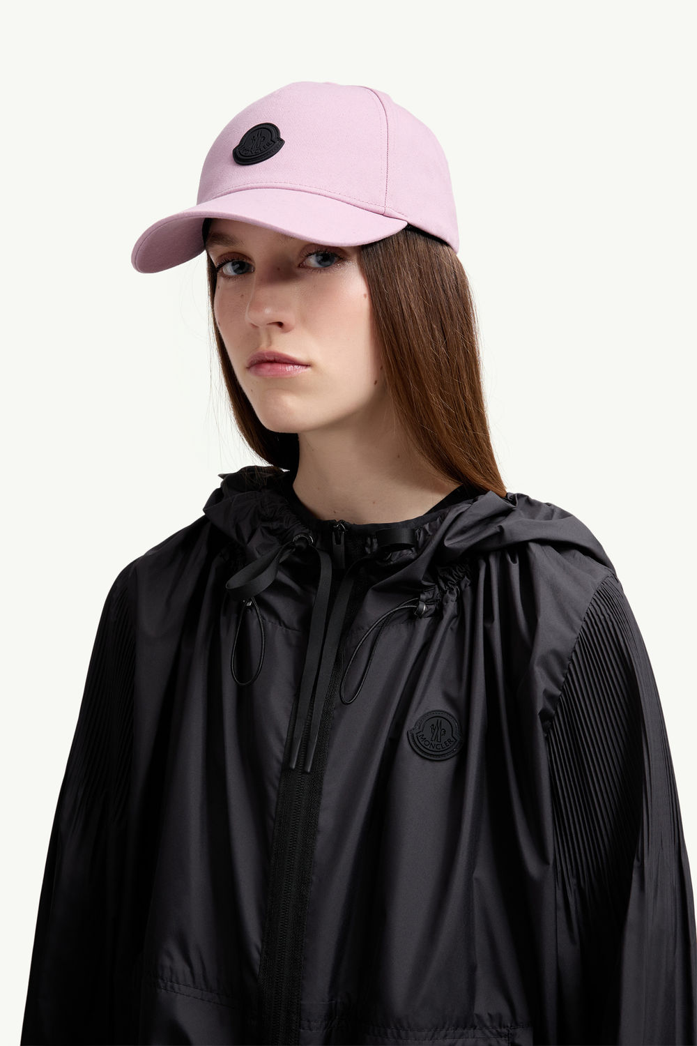Baseball Cap aus Baumwoll-Gabardine Damen Pink Moncler 1