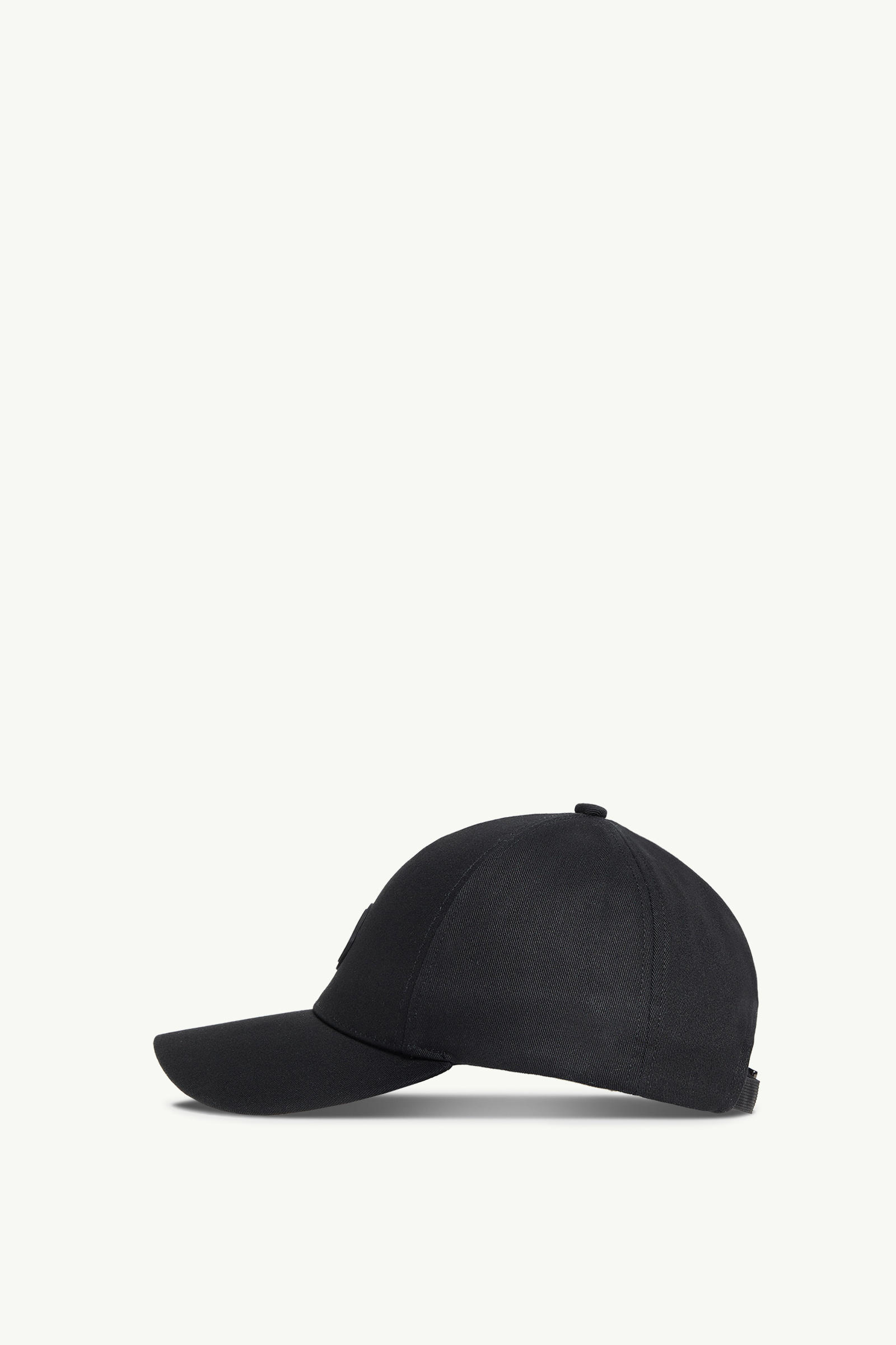 Cotton Gabardine Baseball Cap Women Black Moncler 2