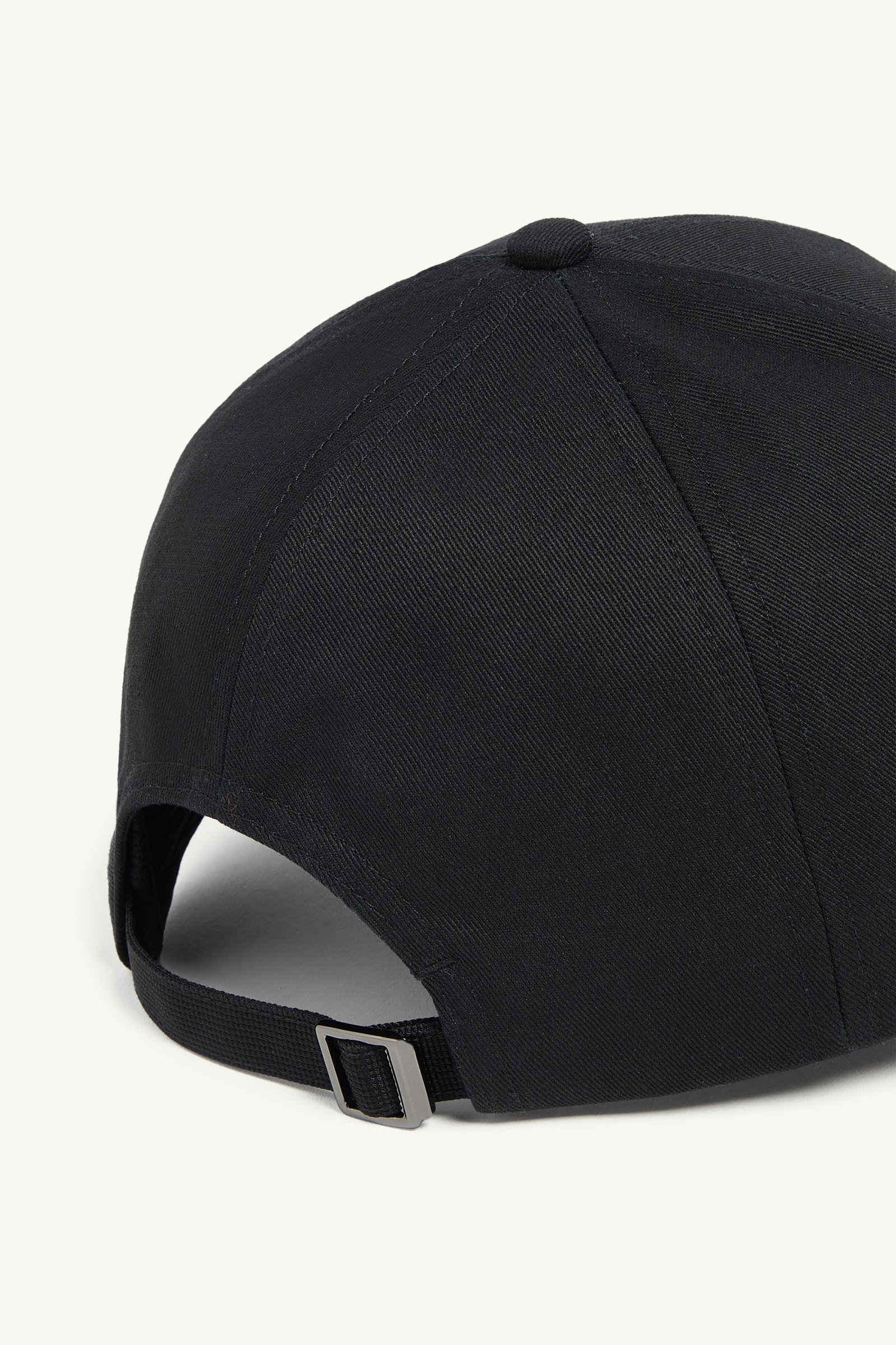 キャップ MONCLER Cotton gabardine baseball cap (K10983B00001 222) Black Cotton Gabardine Baseball Cap - Hats & Beanies for Men