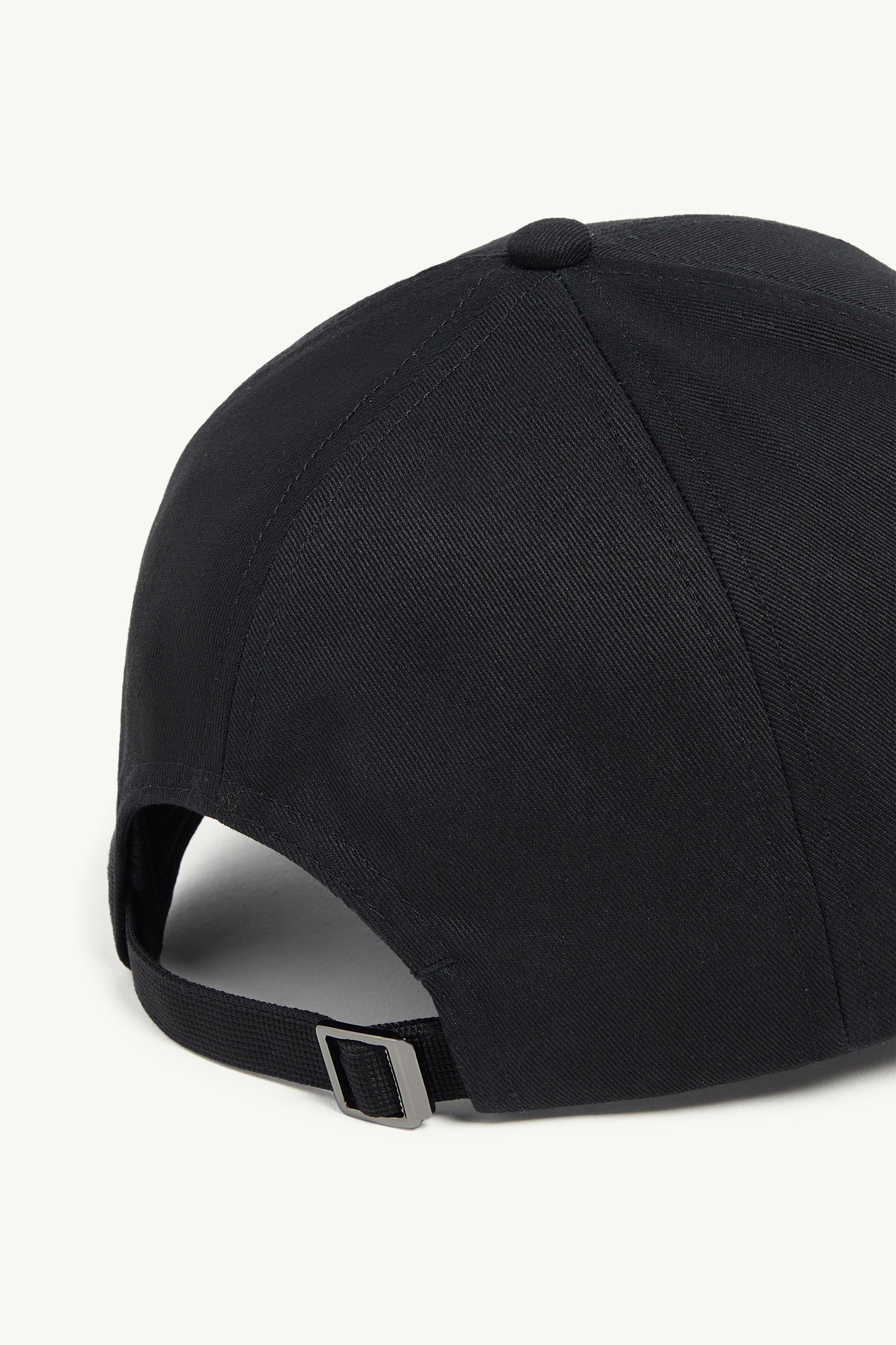 Cotton Gabardine Baseball Cap Women Black Moncler 3