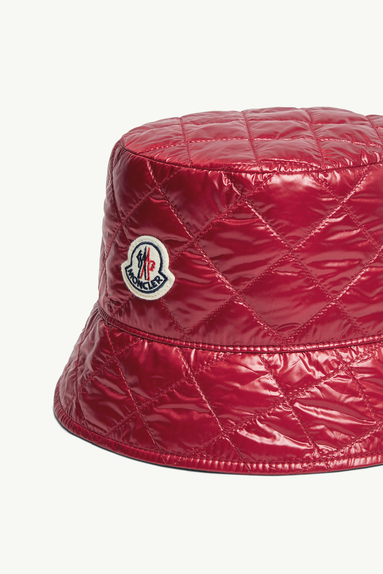 Gorro pescador con acolchado de rombos Mujer Rojo Moncler 2