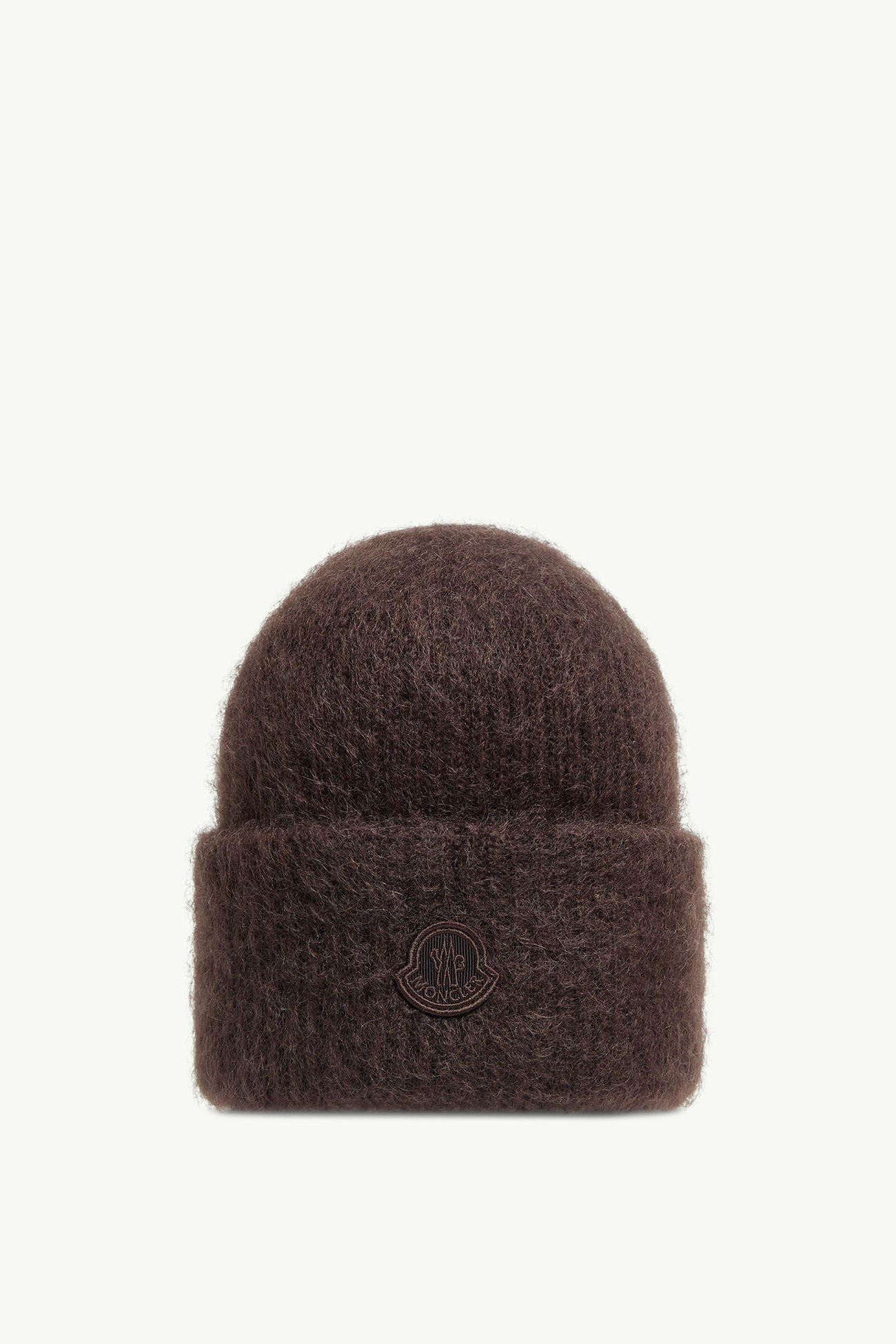 Mütze aus einer Wolle-Mohair-Mischung Damen Dunkelbraun Moncler 0