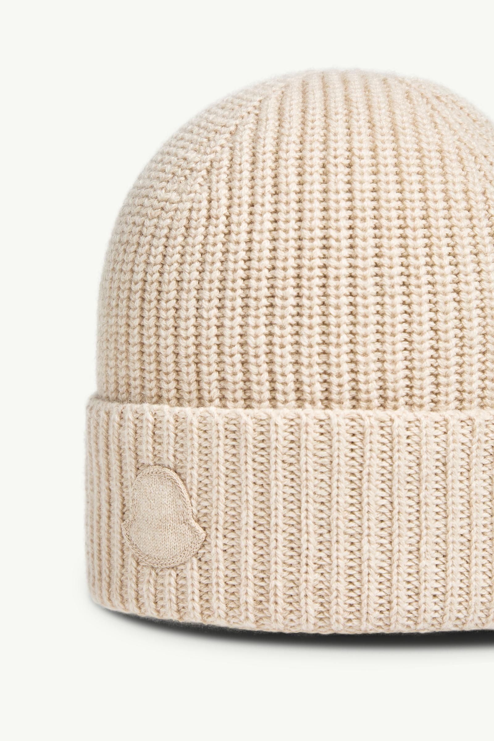 MONCLER ZIND アイボリー ビーニー Light Beige Cashmere Beanie - Hats & Beanies for Women | Moncler US