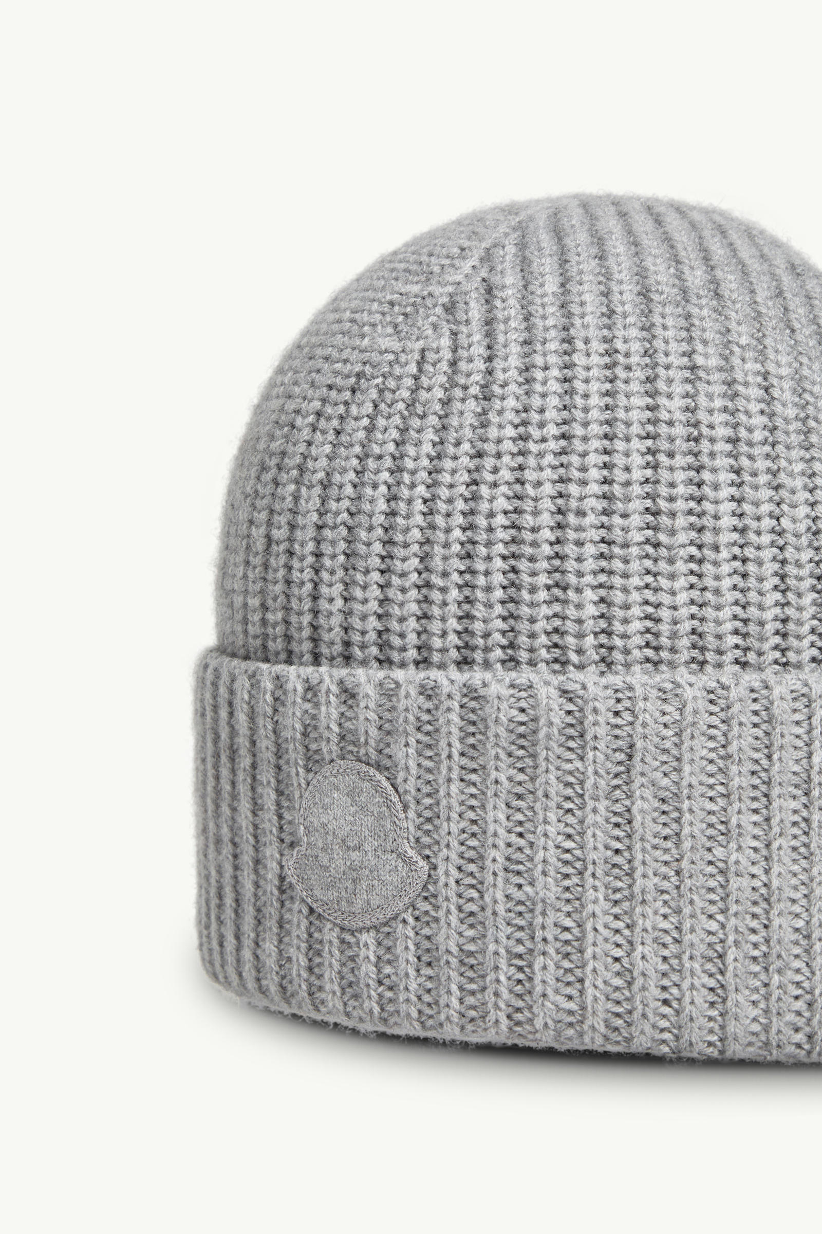 Cashmere Beanie Women Gray Moncler 2