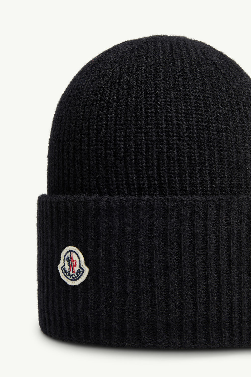 Wool Beanie Women Black Moncler 2