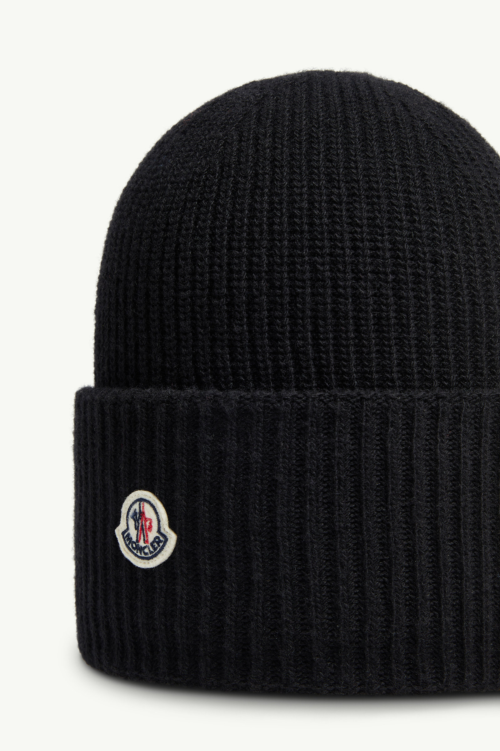 Wool Beanie Women Black Moncler 2