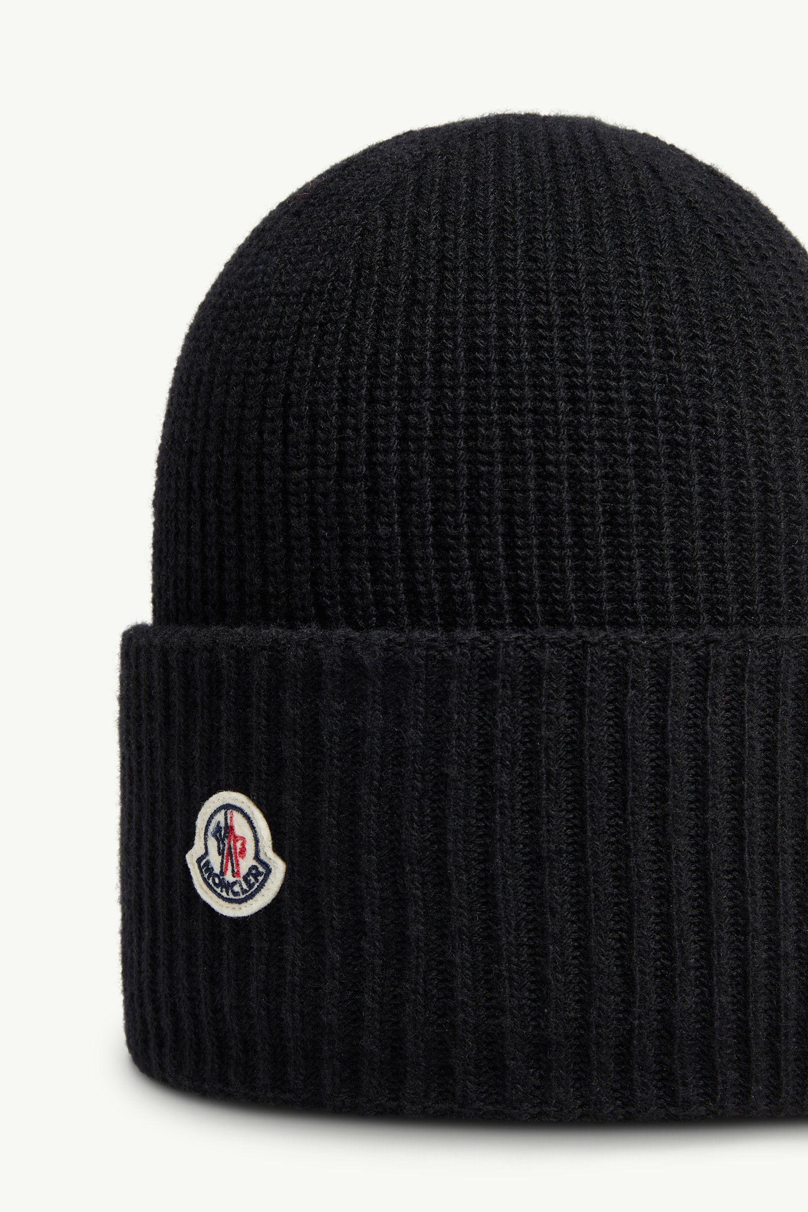 モンクレール　ニット帽　黒 MONCLER - KNIT CAP （ブラック） ニット帽 | 4.444glad