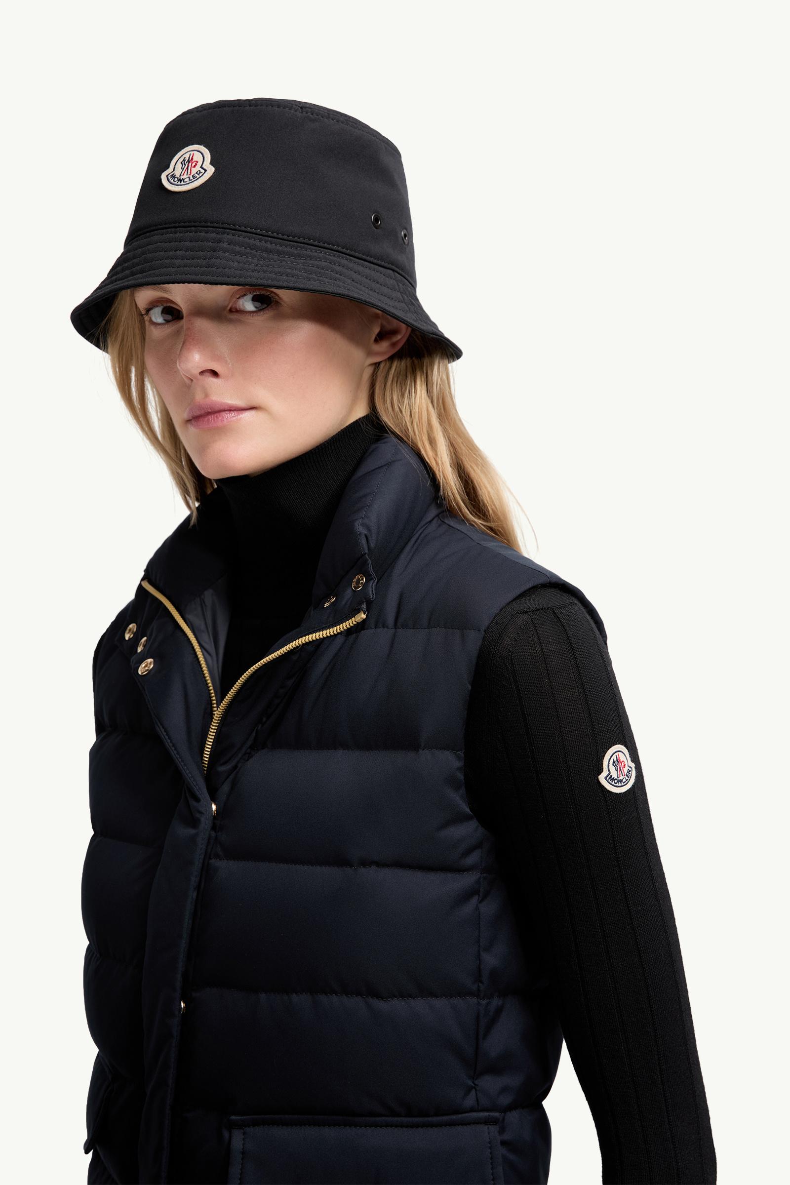棉質混紡漁夫帽 黑色 Moncler 1
