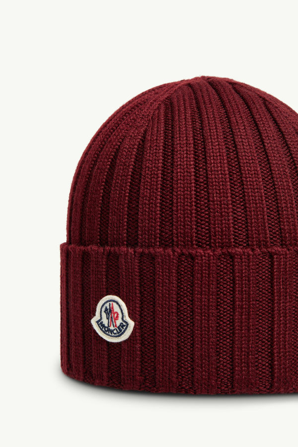 Berretto in lana Donna Bordeaux Moncler 2