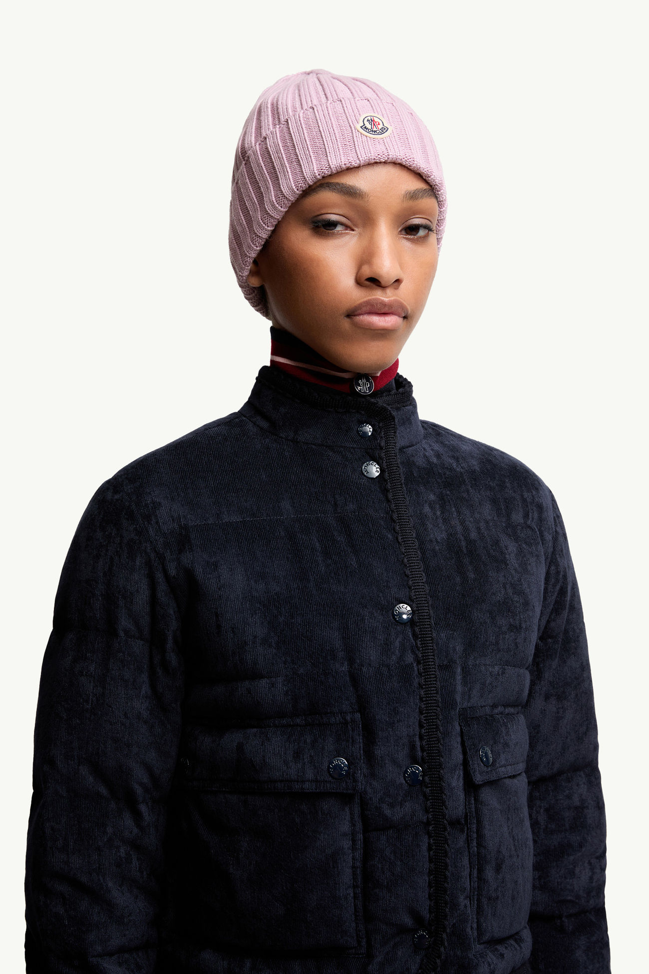 女士羊毛便帽 女士 粉红色 Moncler 1