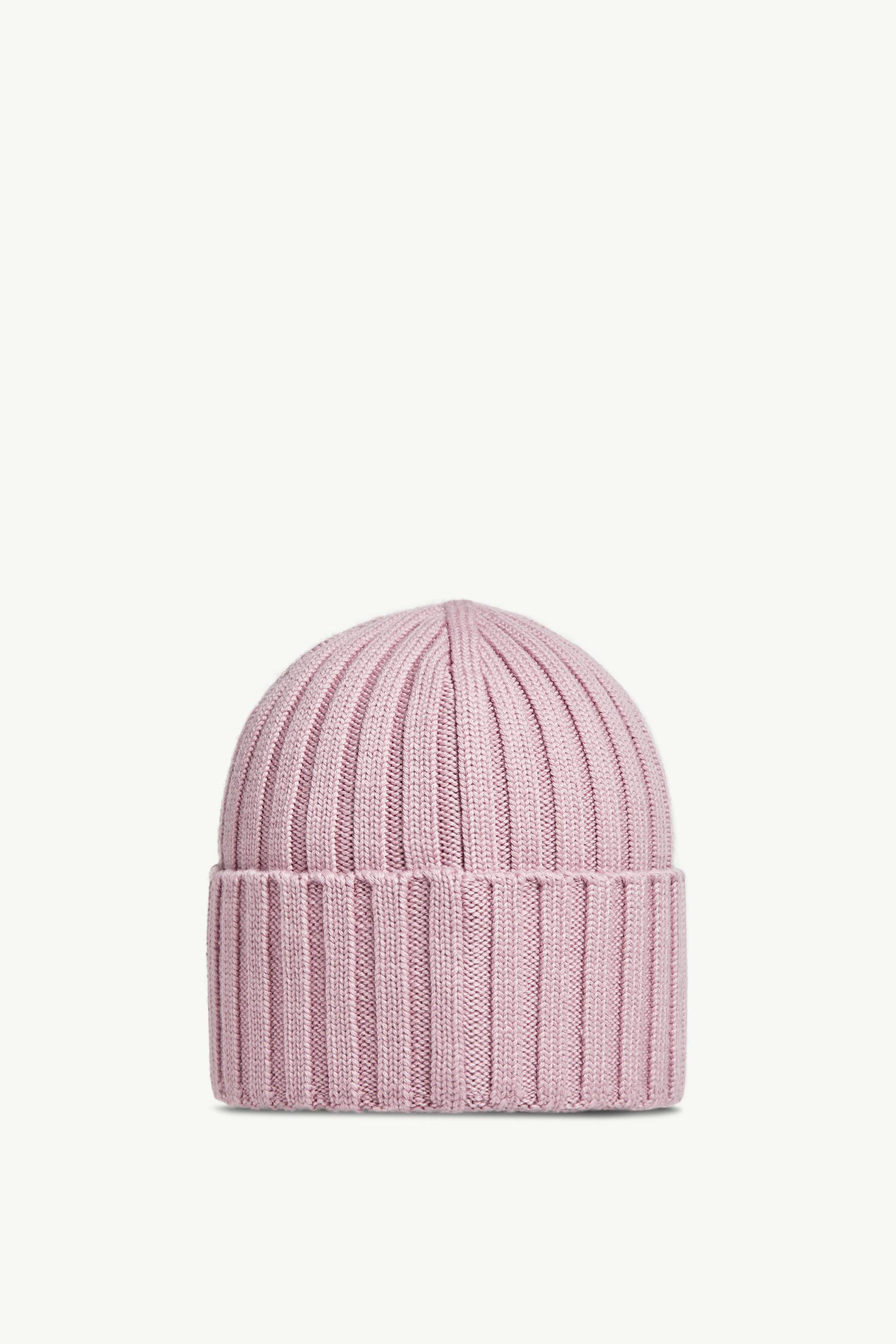 Moncler ピンク ケーブル編み ニット帽 ピンク ニットキャップ 