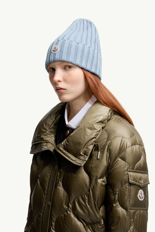 Berretto in lana Donna Turchese Moncler 1