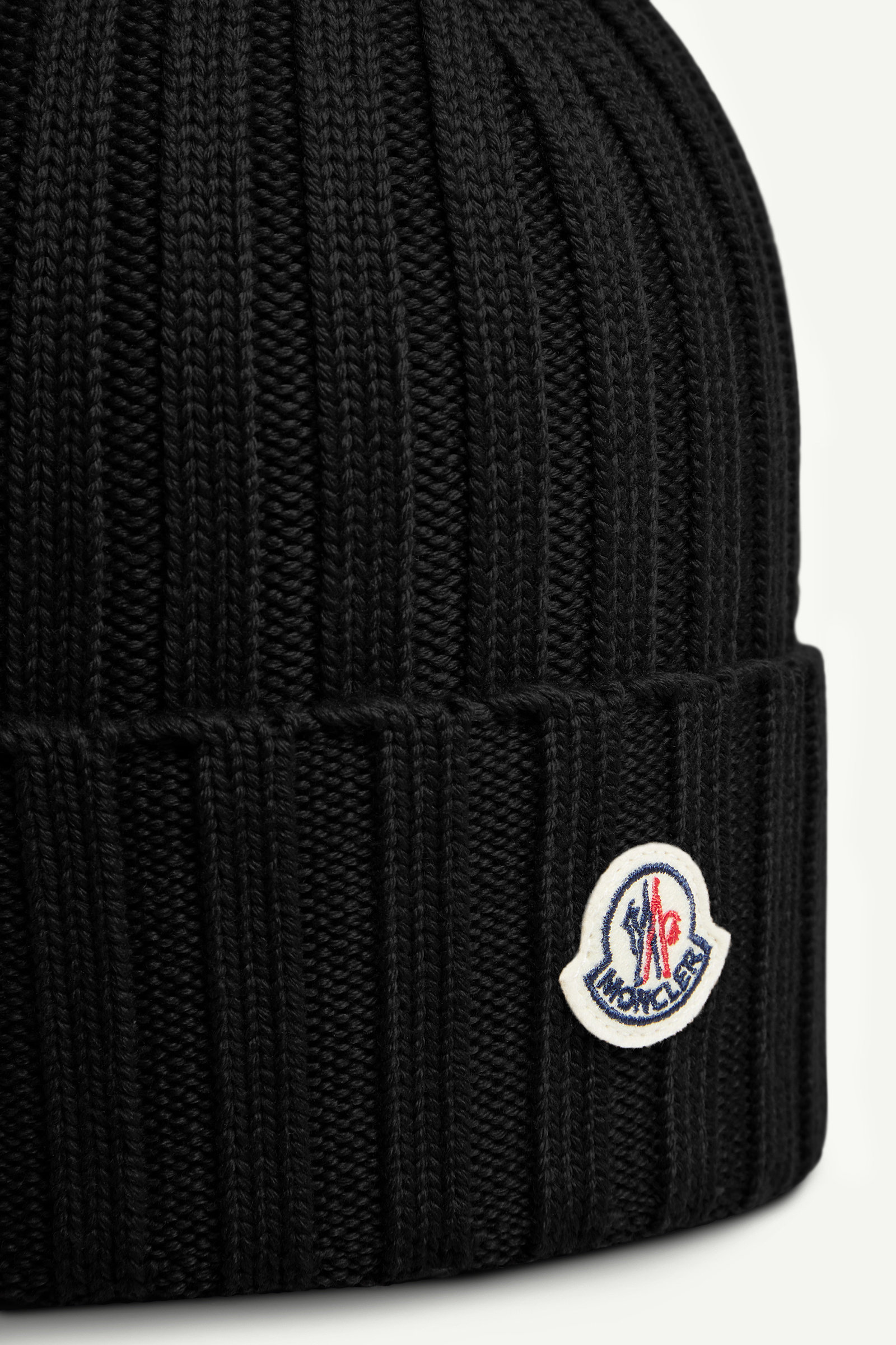 Wool Beanie Women Black Moncler 2