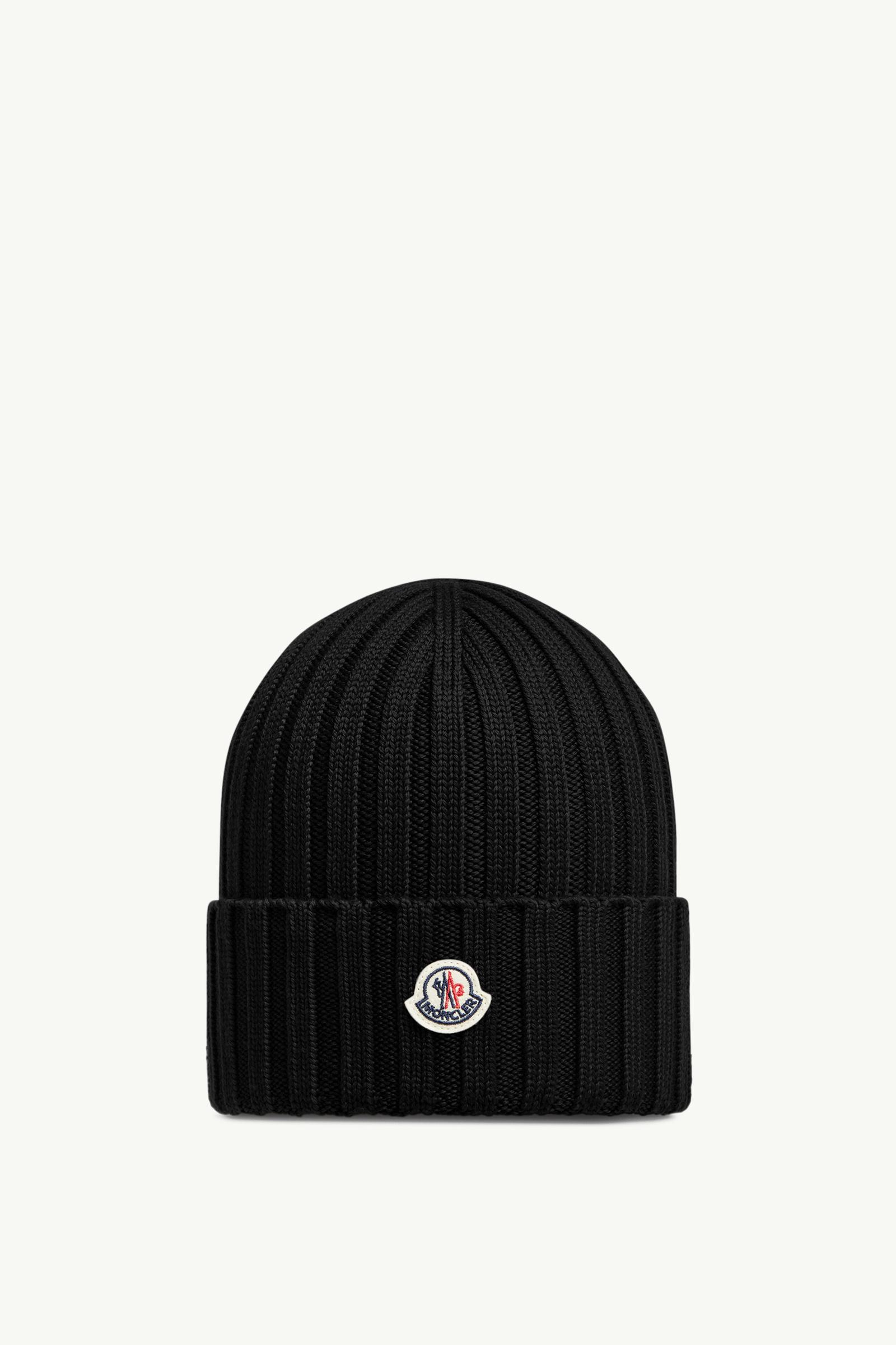 MONCLER ブラック 子供用 ニット帽 S MONCLER（モンクレール） 帽子 キッズ ベア ニットキャップ
