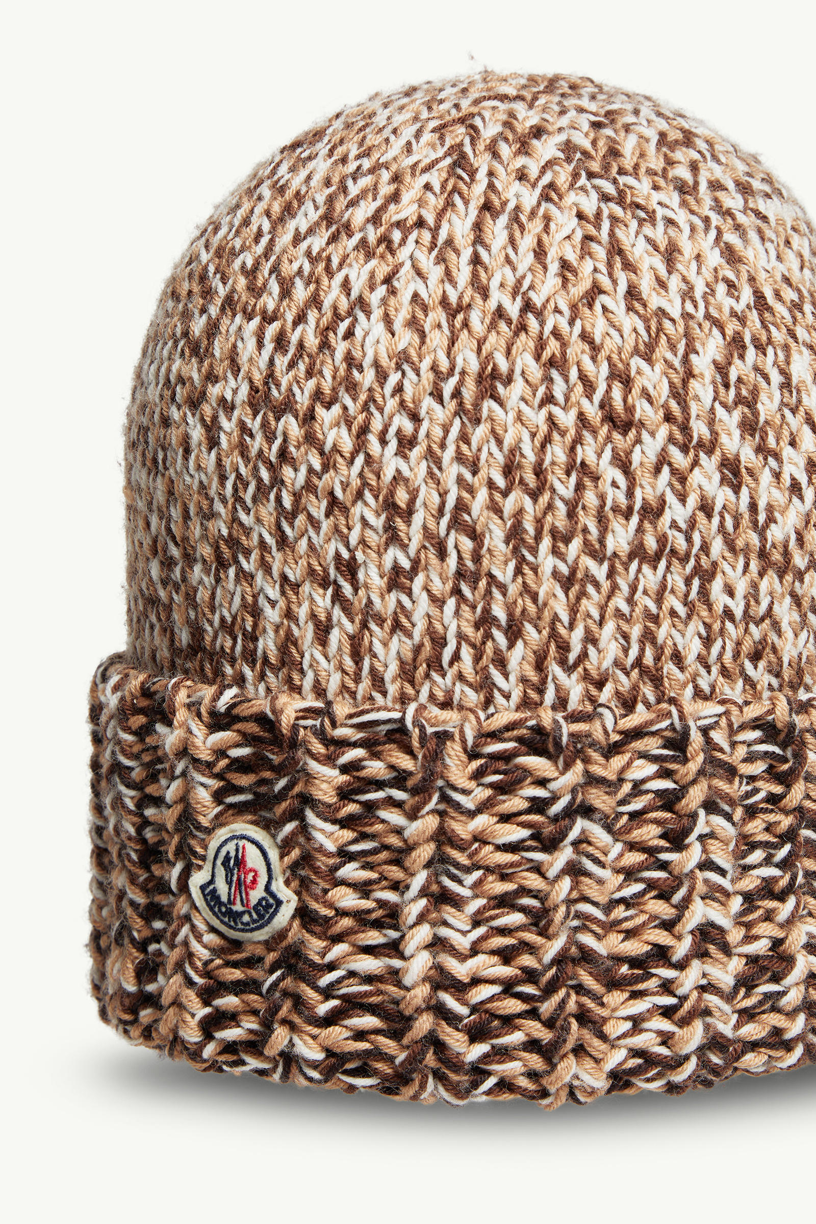 Mouliné Wool Blend Beanie Women Brown Moncler 2